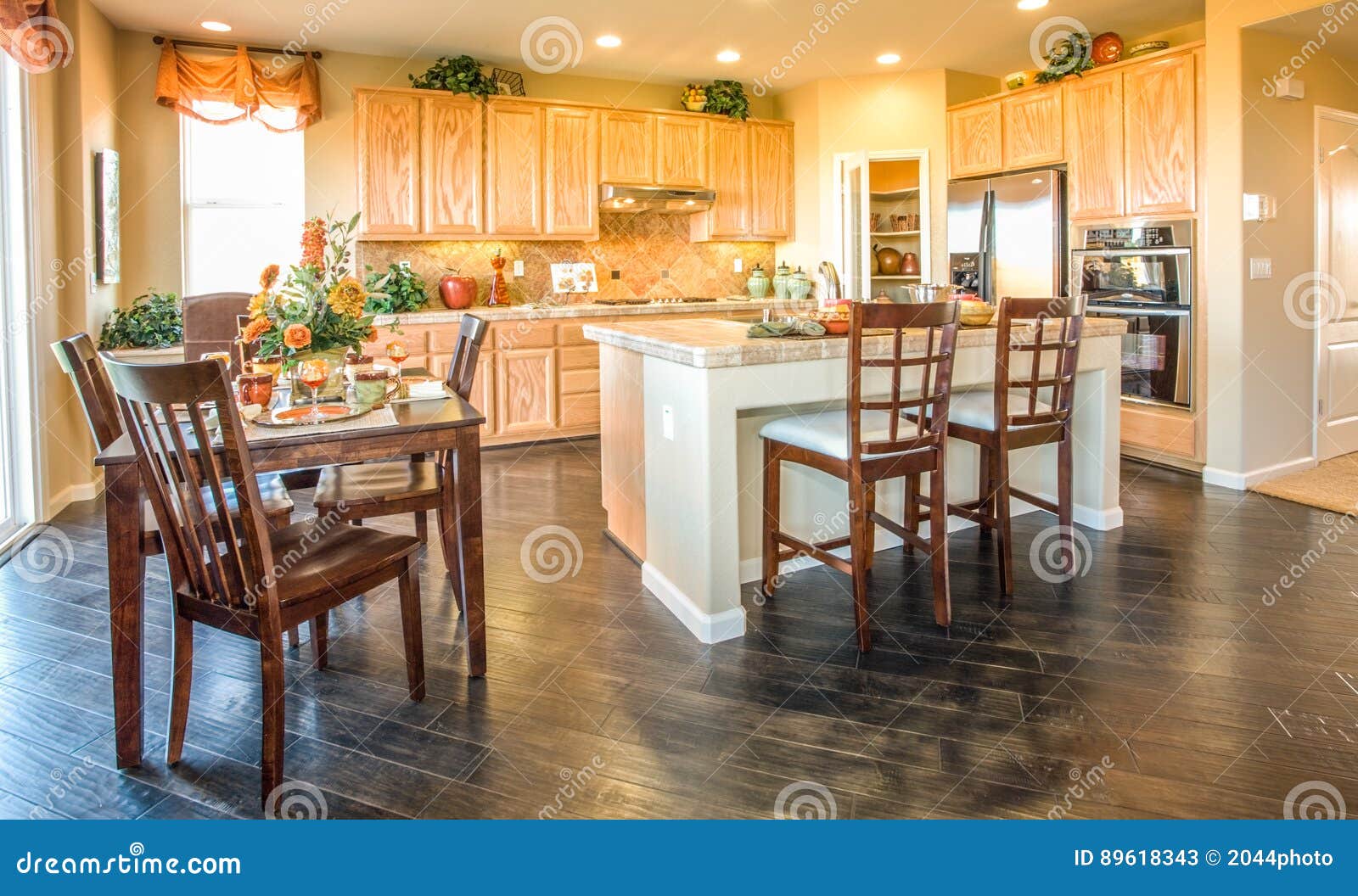 residential home kitchen and nook