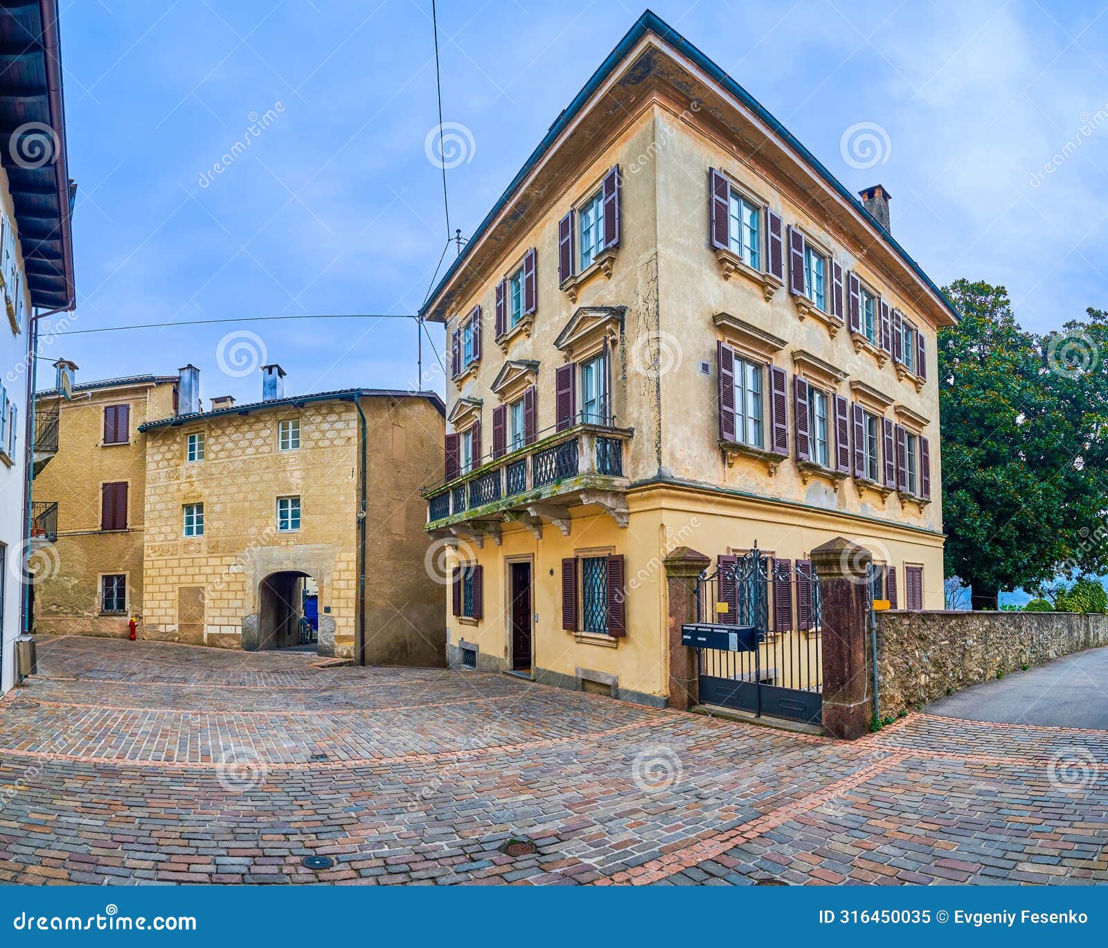 residential mansion in small historic village gentilino, collina d'oro, switzerland