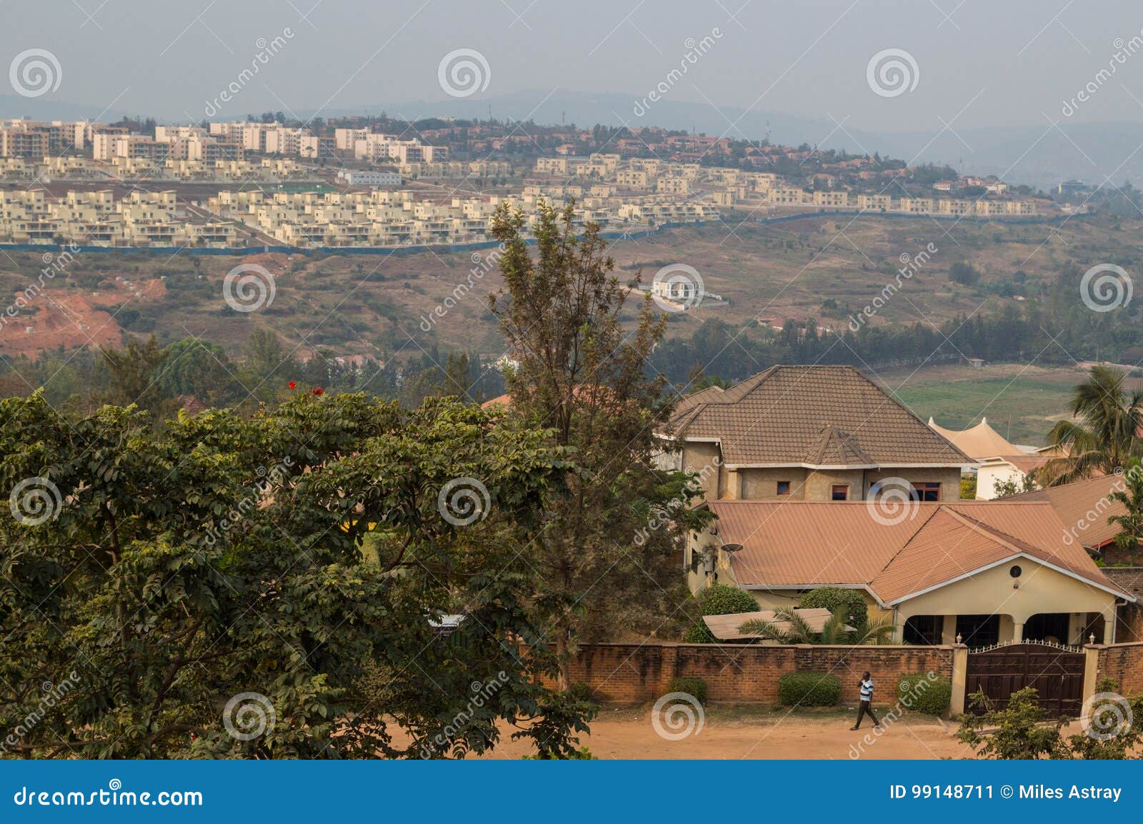Residential Neighborhoods In Kigali, Rwanda Editorial Photo - Image of