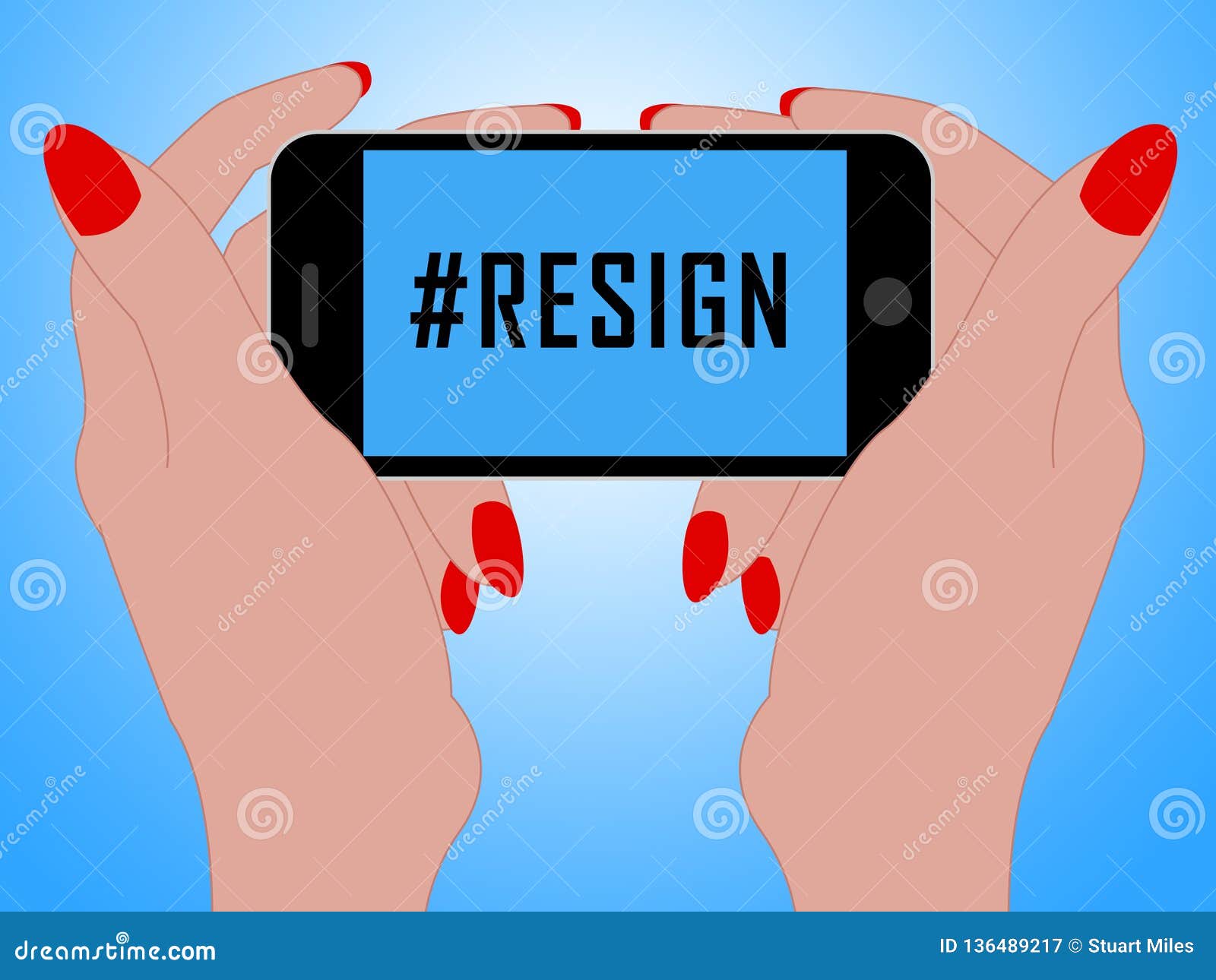 resign phone hashtag means quit or resignation from job government or president