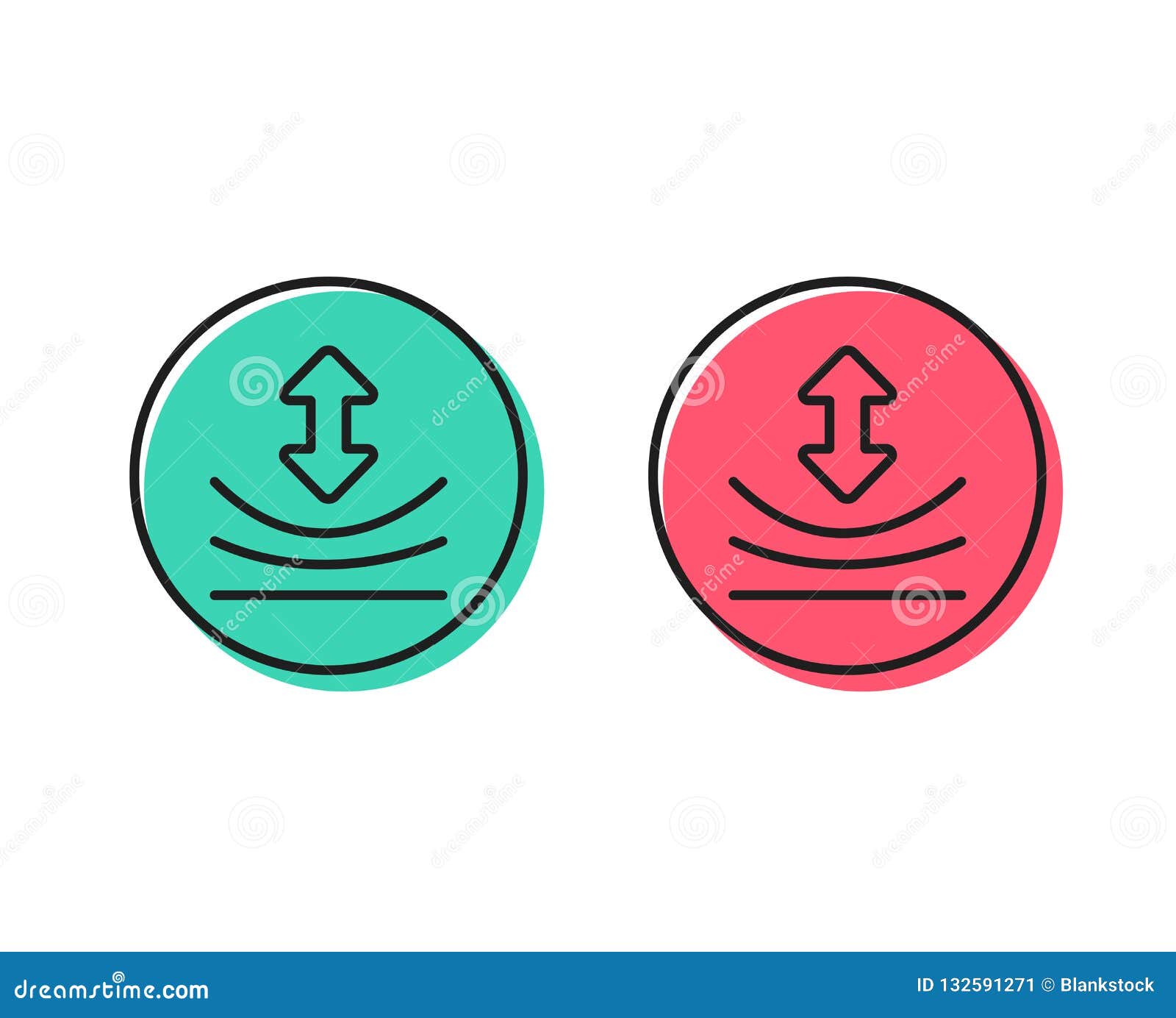 resilience-line-icon-elastic-material-sign-vector-stock-vector