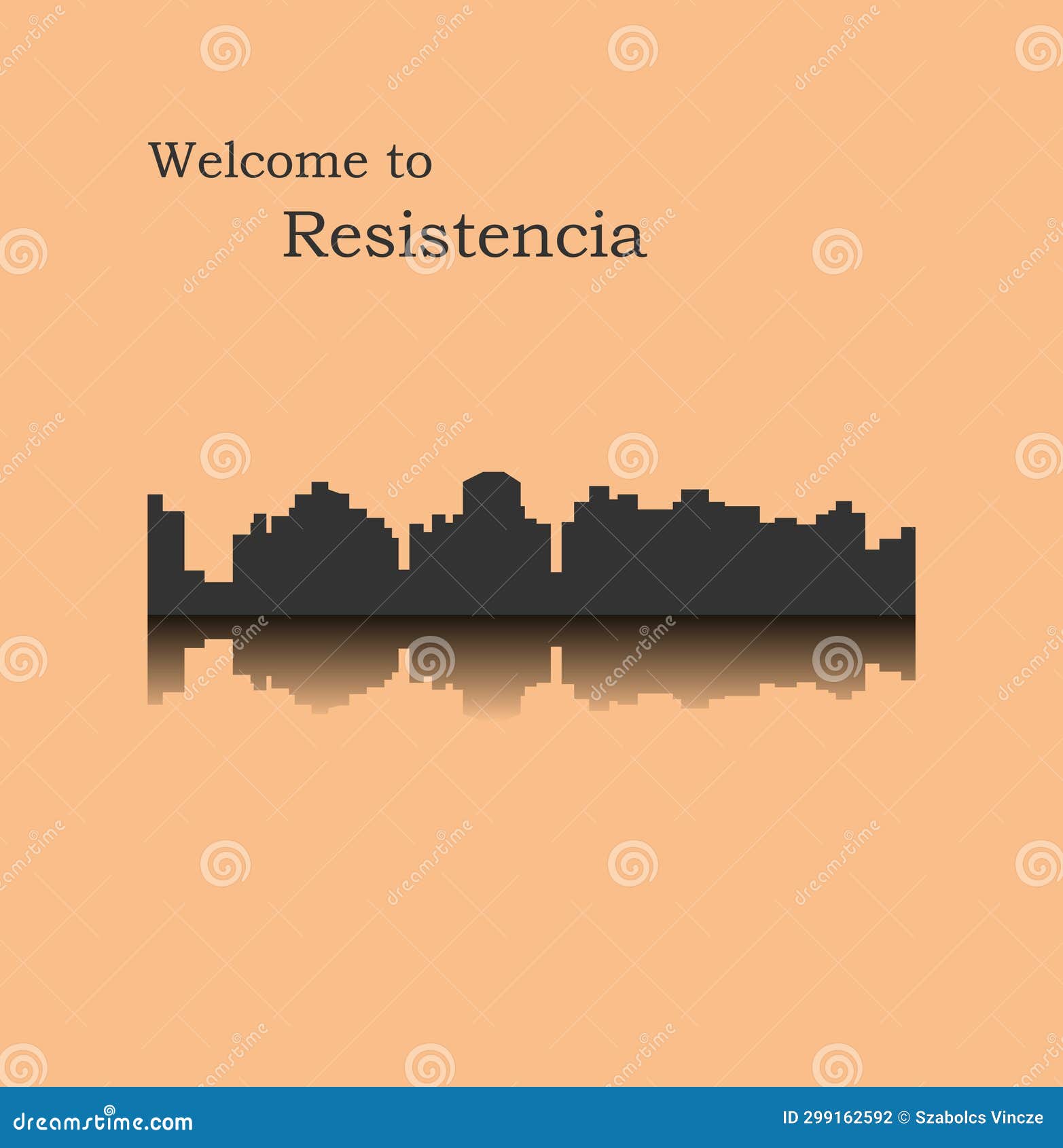 resistencia, argentina city silhouette