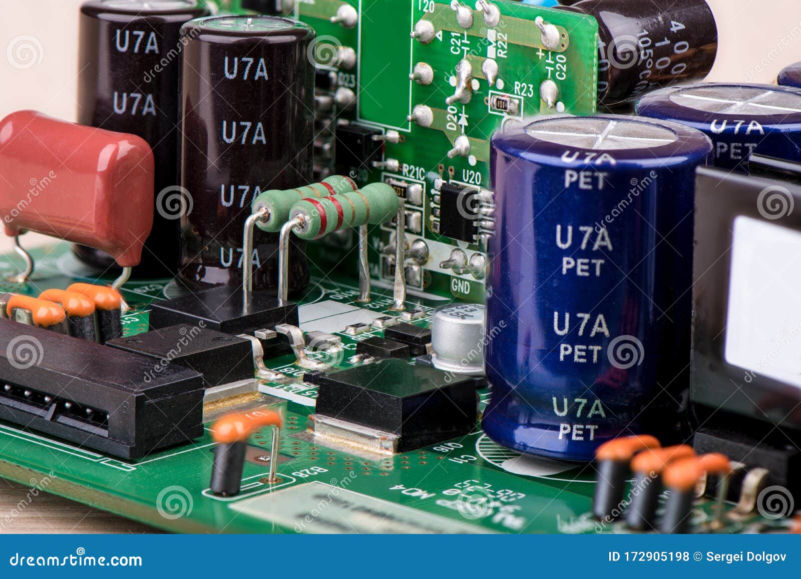 Resistors, Capacitors and Other Electronic Components of Micro Chip