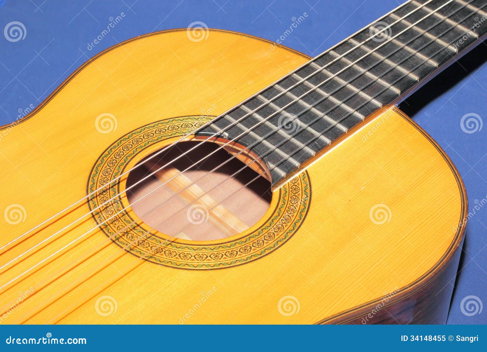 Resonator guitar. stock image. Image of saddle, music 34148455