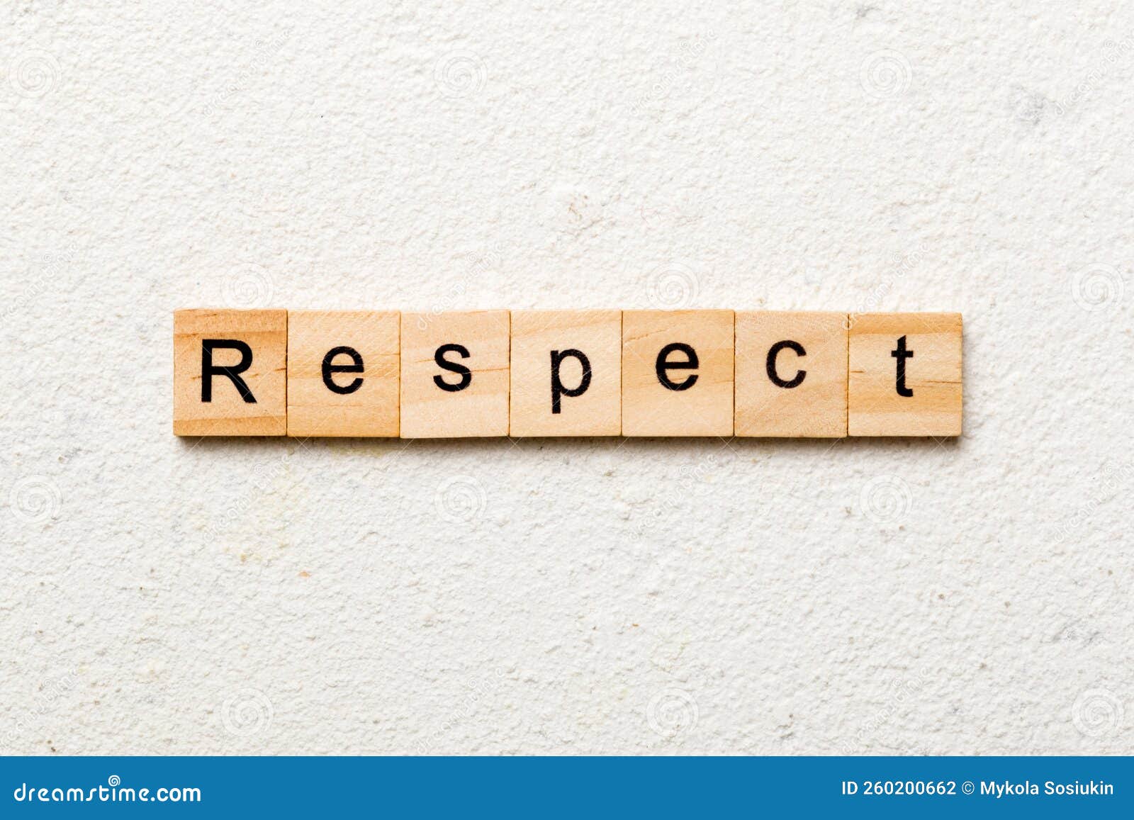 Respect Word Written on Wood Block. Respect Text on Table, Concept ...