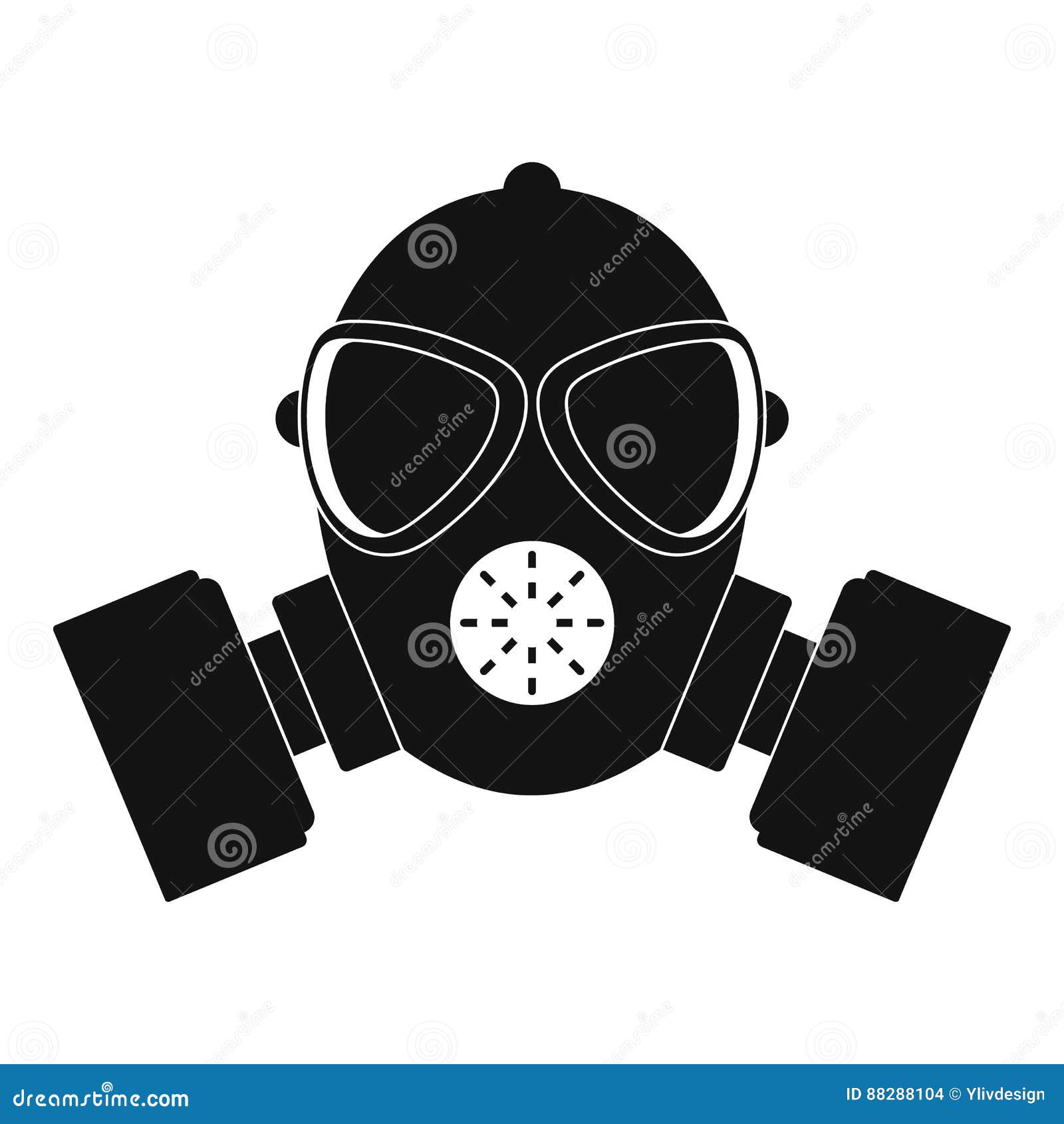 Respirator Icon, Simple Style Stock Vector Illustration of icon
