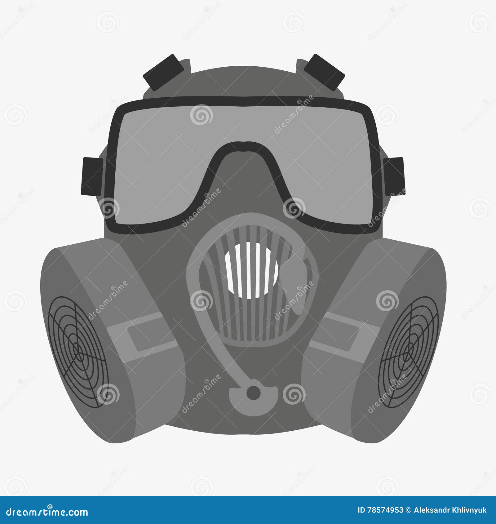 Respirator Icon on White Background Stock Illustration Illustration