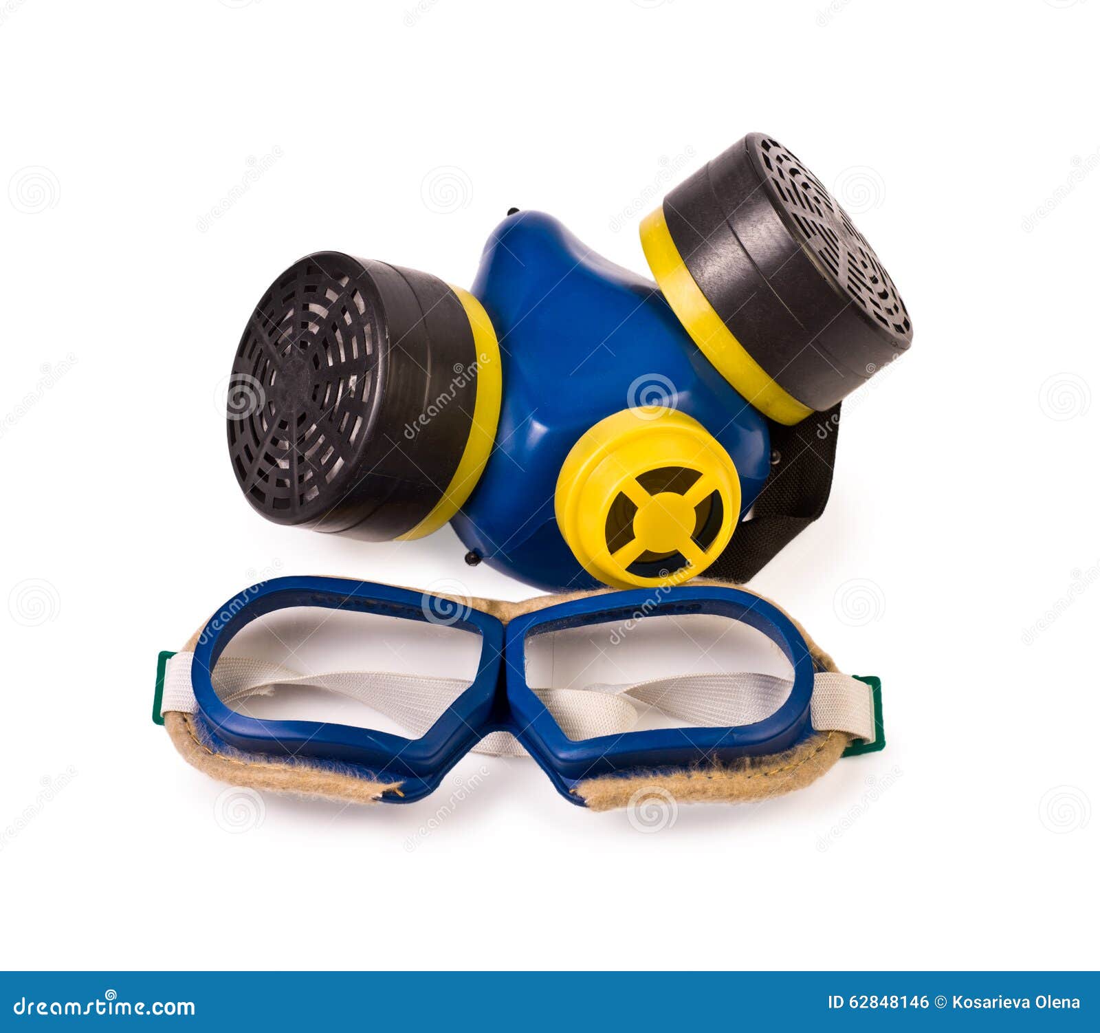 Respirator and Protective Goggles Stock Photo Image of eyewear