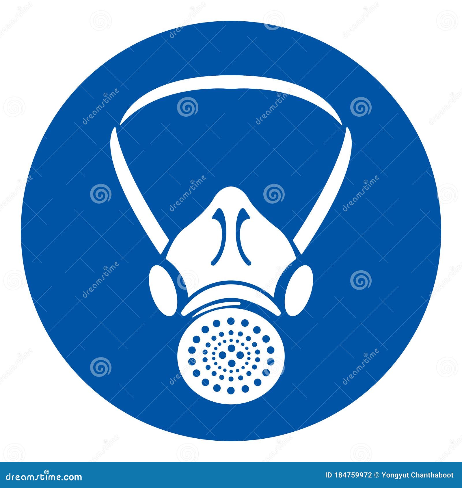 Respiratory Protection Symbol Sign, Vector Illustration, Isolate on