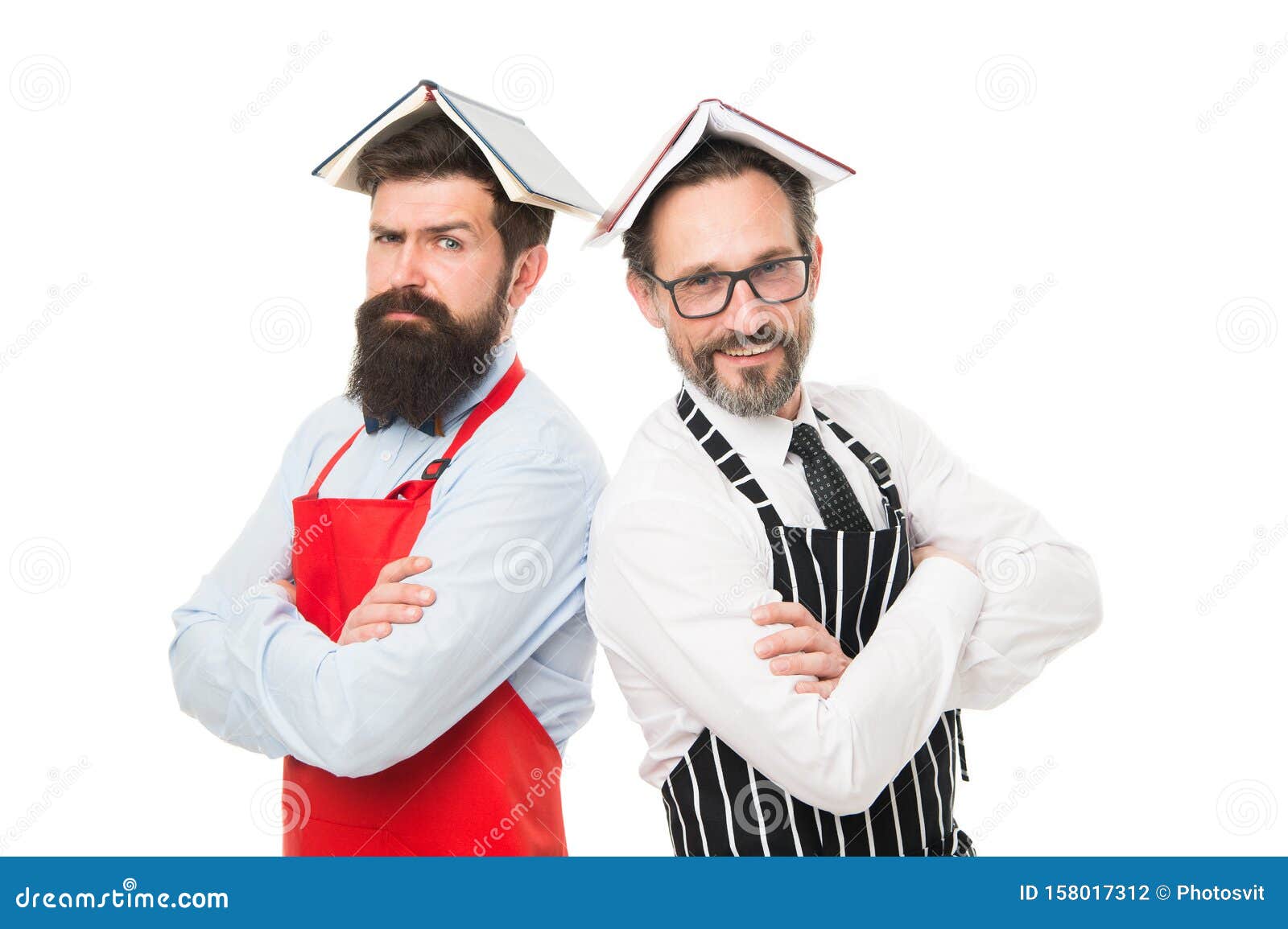 Responsibilities Of Household Men Bearded Apron Reading Book About Culinary Men In Charge 