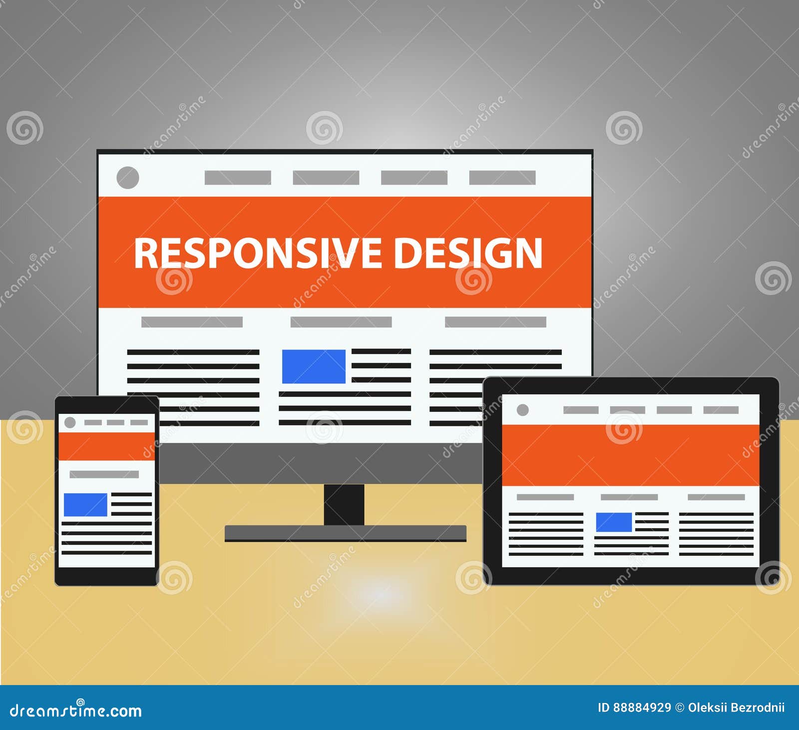 Download Responsive Design Vector Illustration Stock Vector ...