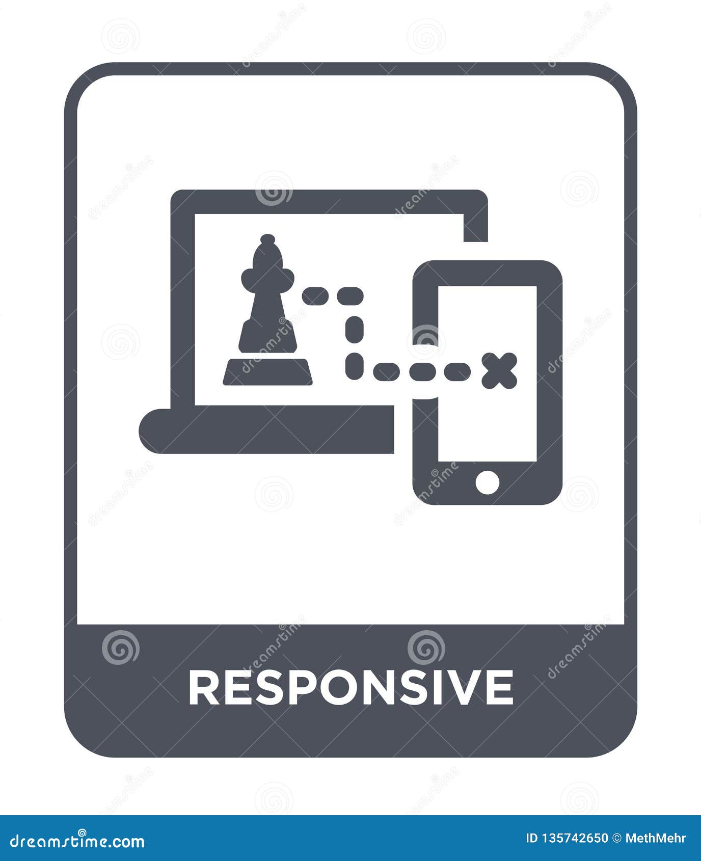 Download Responsive Icon In Trendy Design Style. Responsive Icon ...