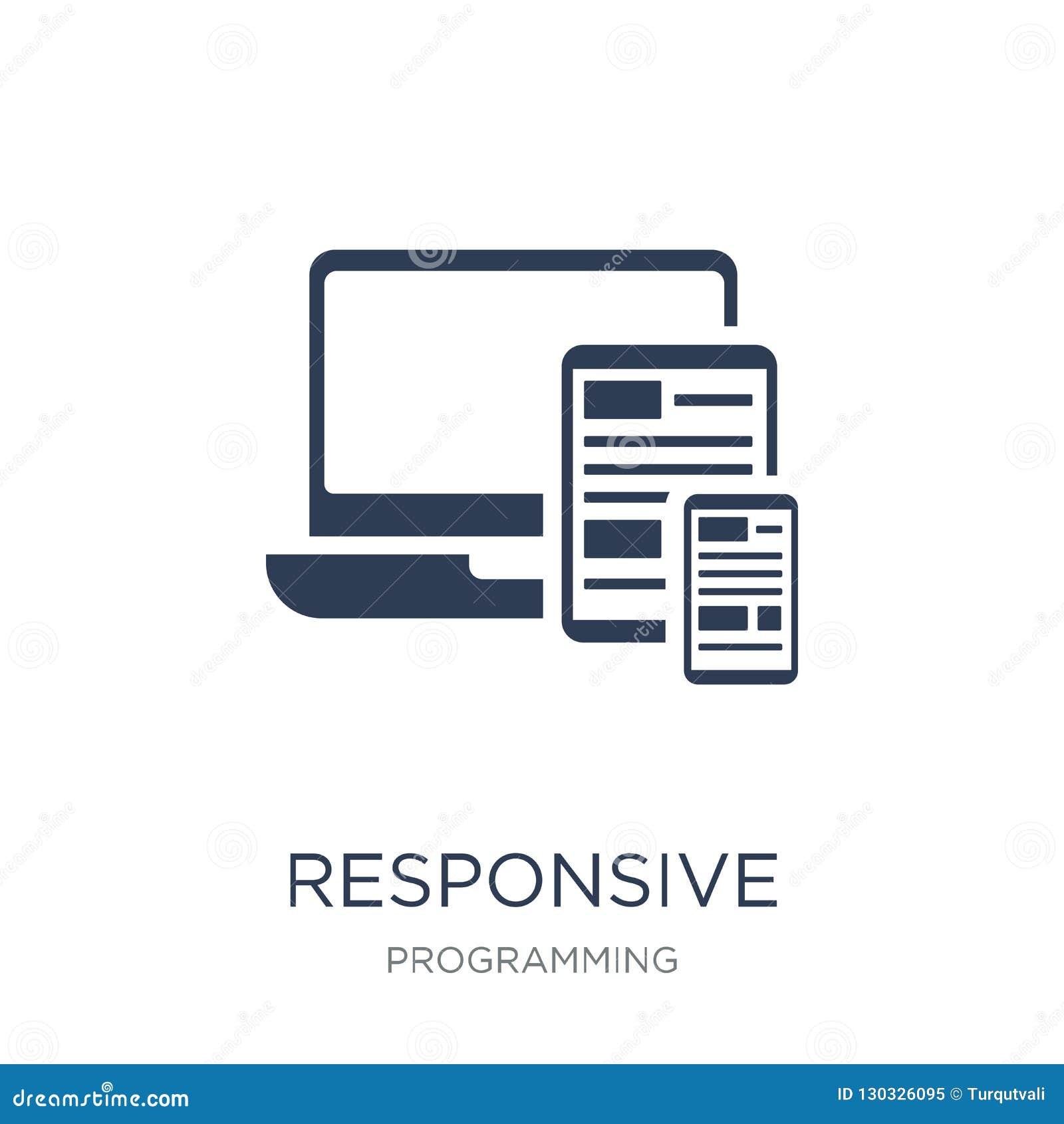Download Responsive Icon. Trendy Flat Vector Responsive Icon On ...