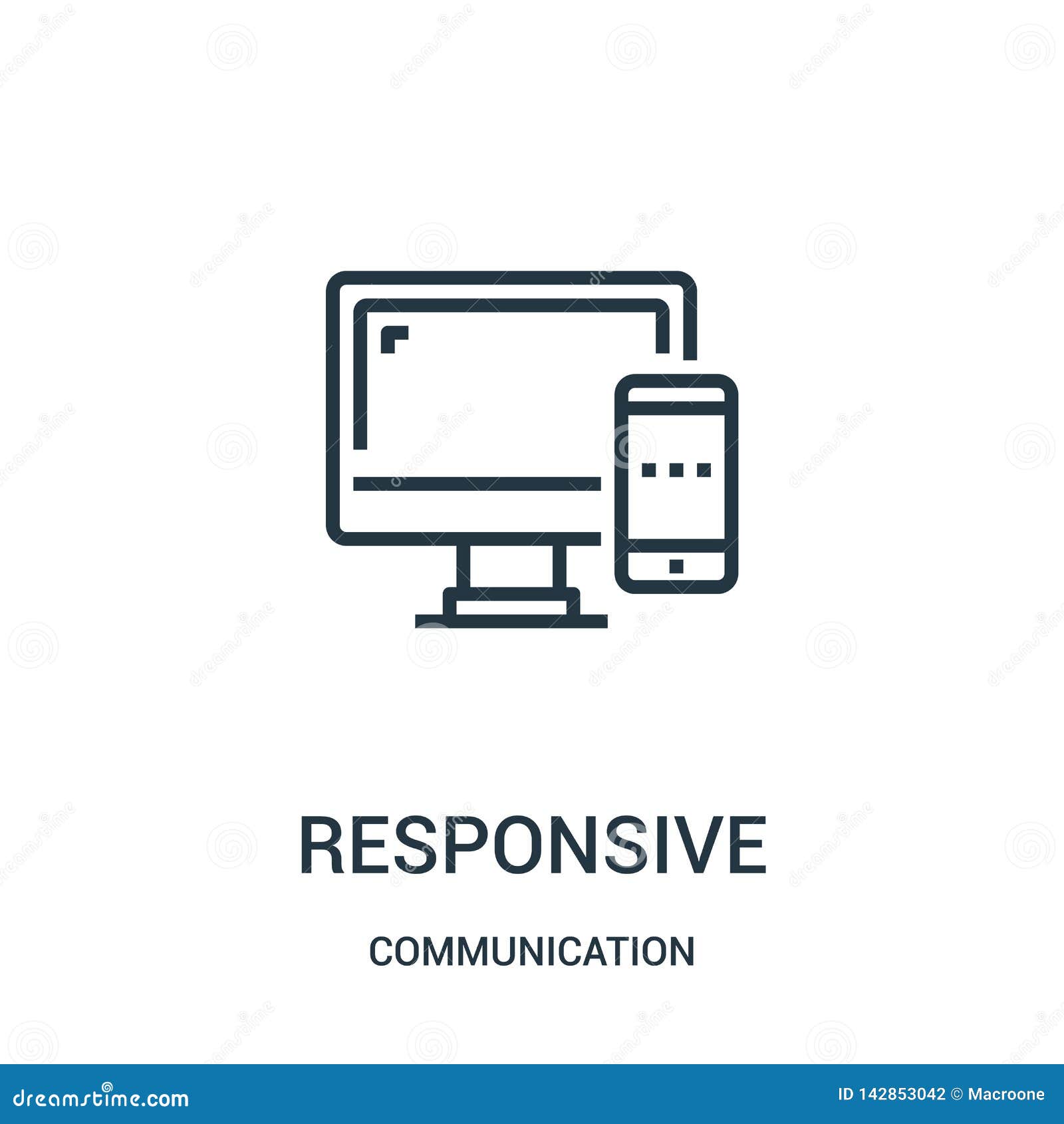 Download Responsive Icon Vector From Communication Collection. Thin ...