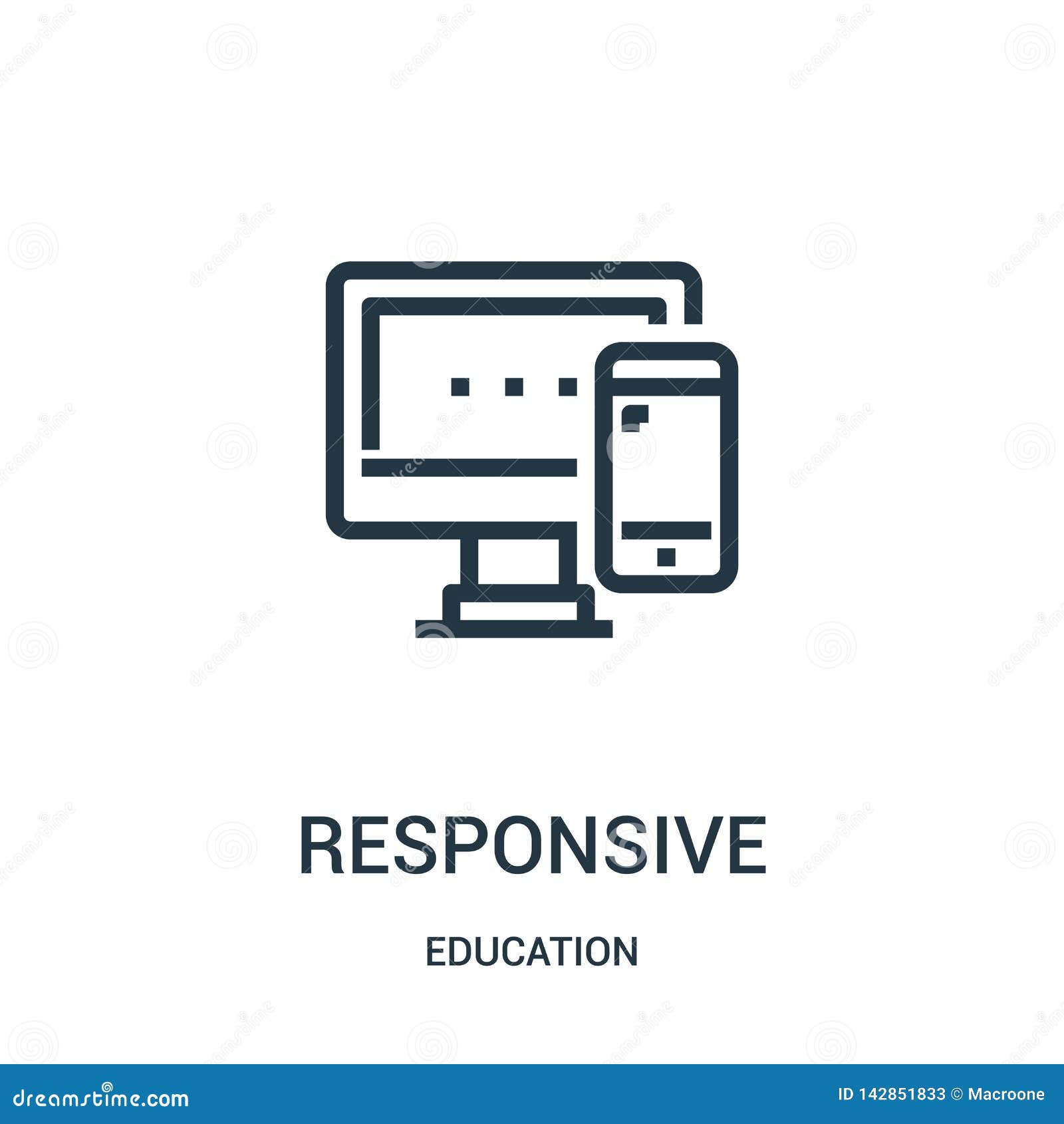 Download Responsive Icon Vector From Education Collection. Thin ...