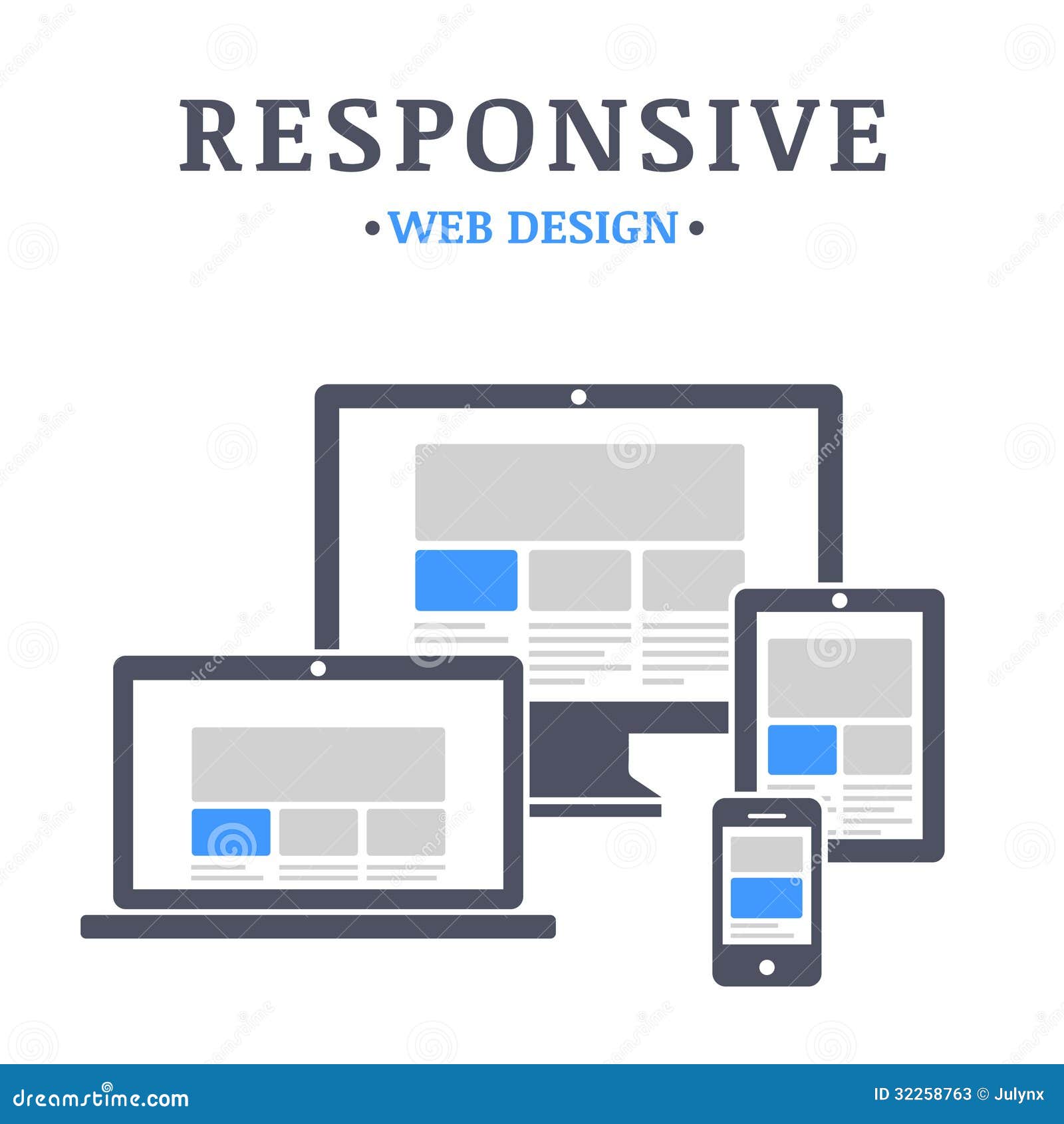 Download Responsive web design stock vector. Illustration of screen ...