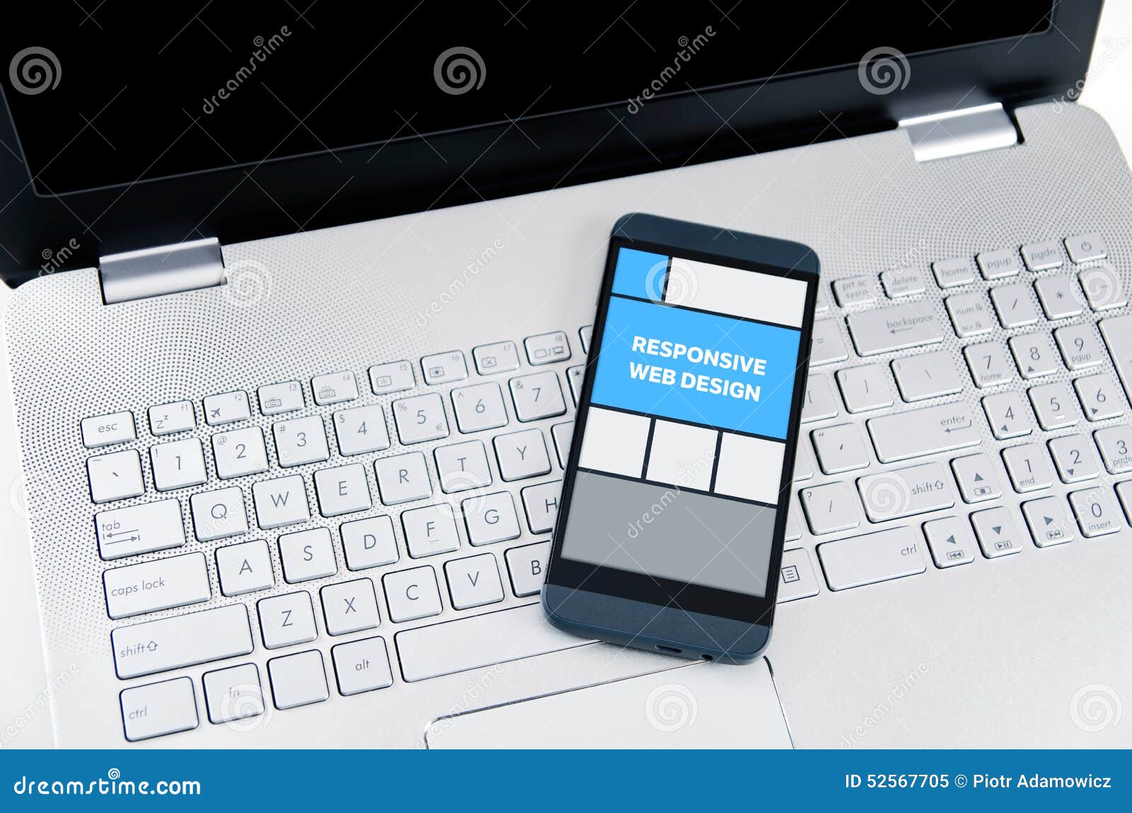 Responsive Web Design On Mobile Devices Stock Image ...