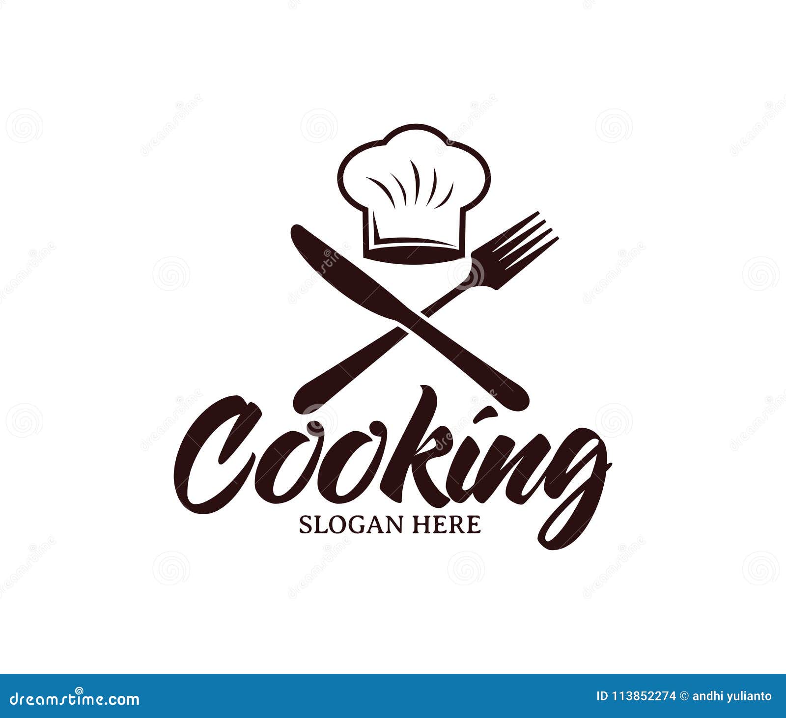 Restaurant Cafe Bistro Cooking Chef Logo Design Stock Restaurant Cafe Bistro Cooking Chef Logo Design Stock