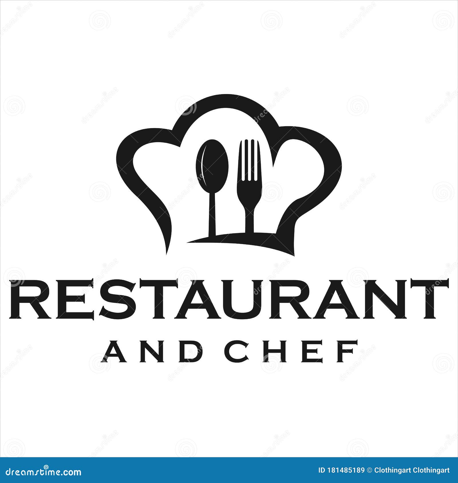 Restaurant Chef Vector Logo Design Graphic Template Stock Vector ...