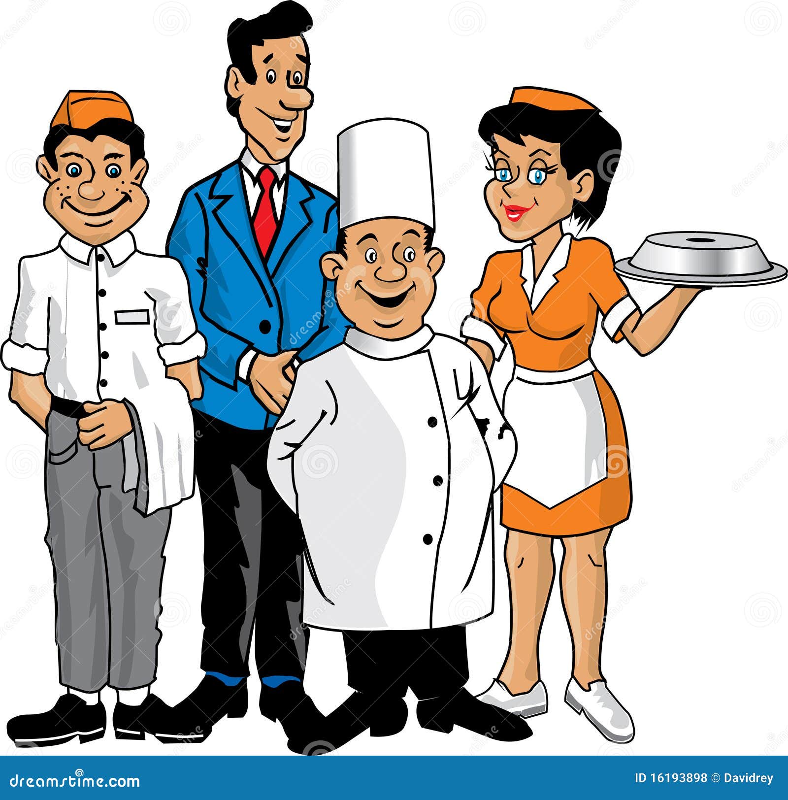 Restaurant crew stock vector. Illustration of clip ...