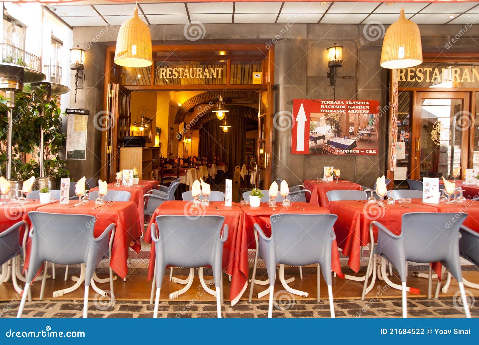 Restaurant in Figueres Catalonia Spain Editorial Photography Image of