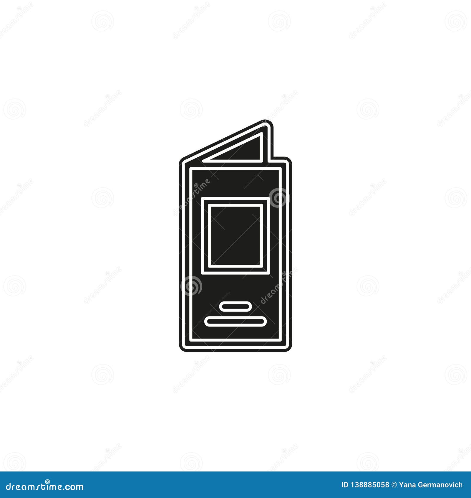 restaurant food menu,  brochure template - lunch or dinner menu icon