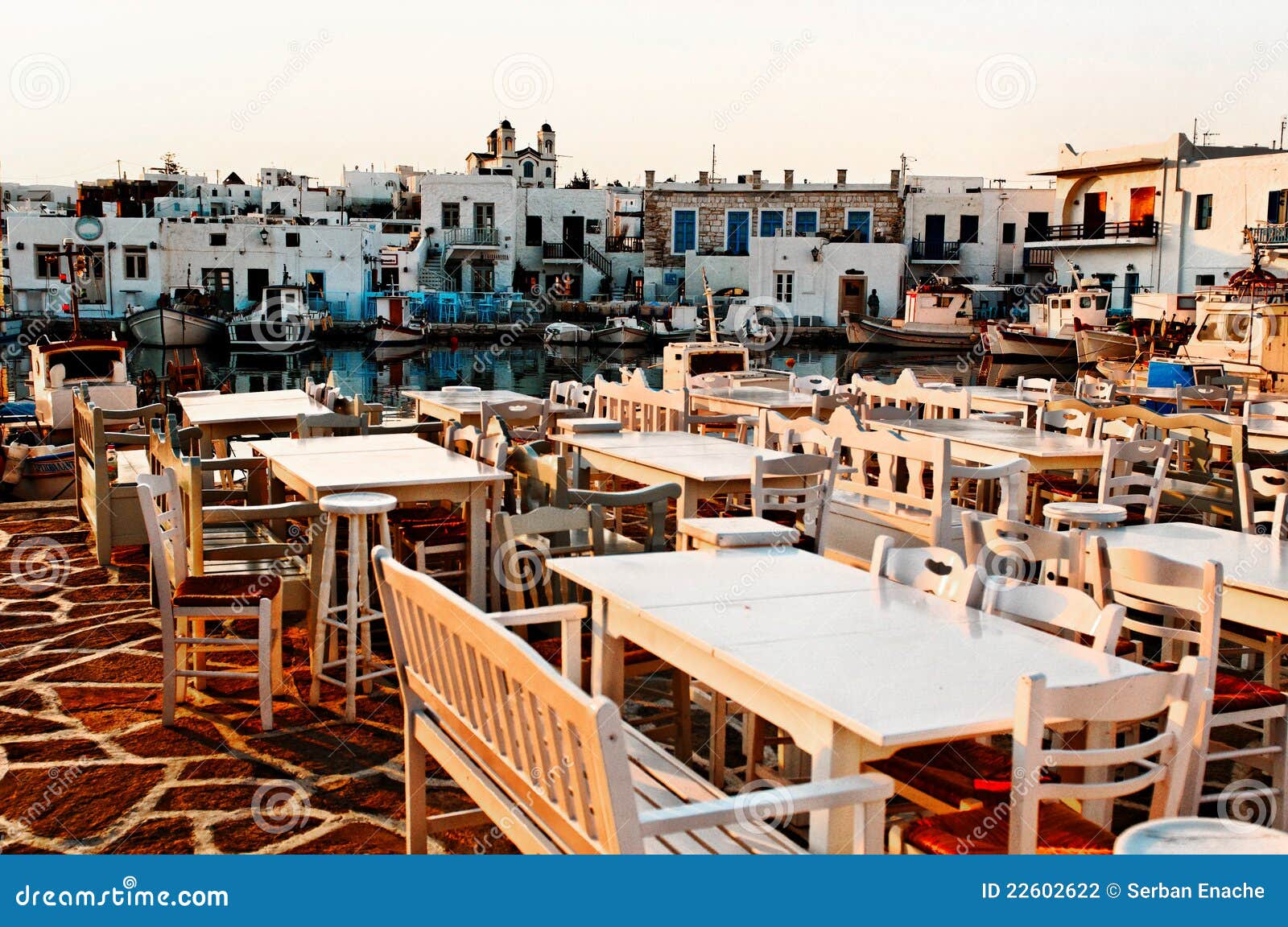 Restaurant in Greece stock photo. Image of building, chairs - 22602622