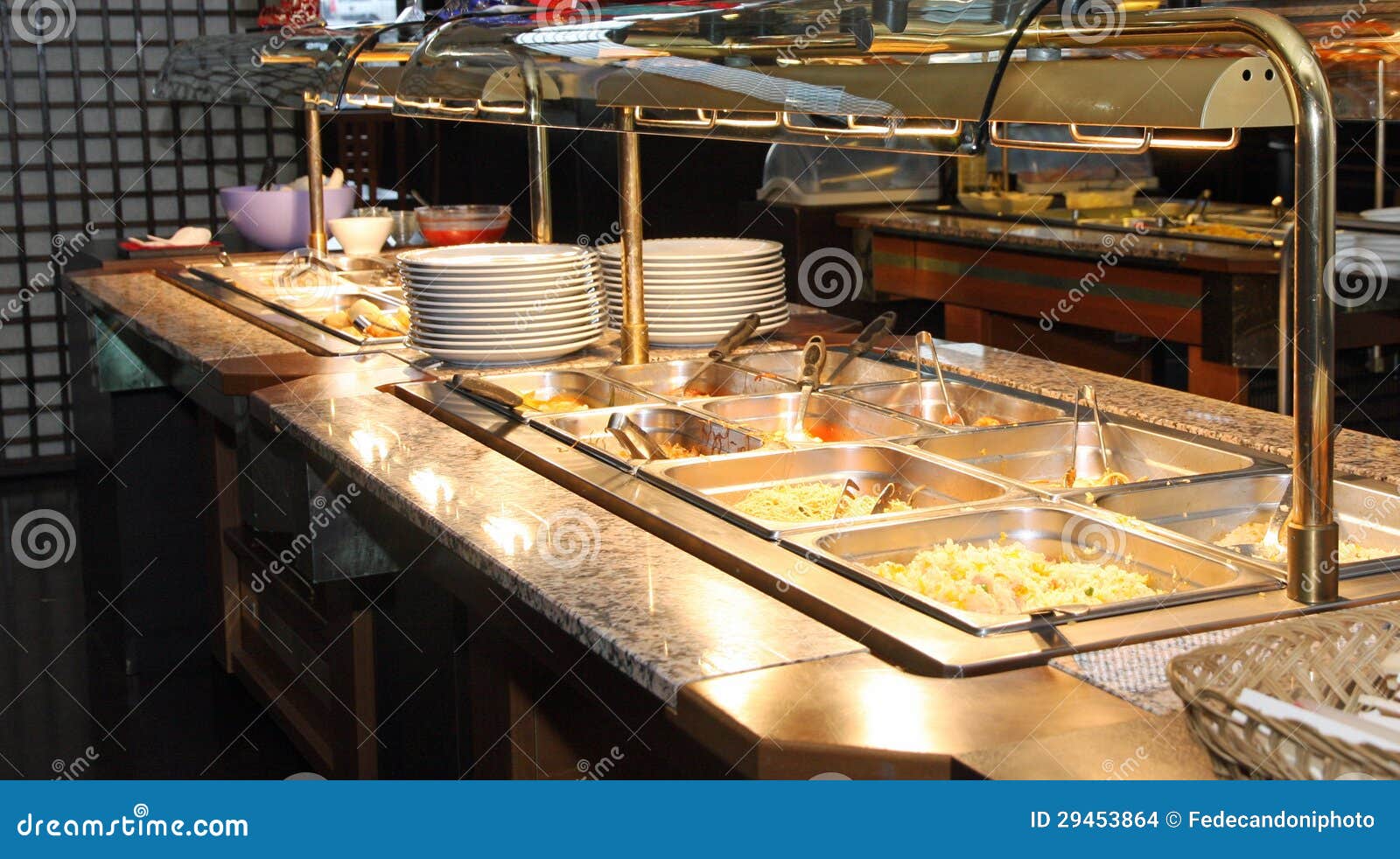 Restaurant with Hot and Cold Dishes Stock Photo Image of spicy, food