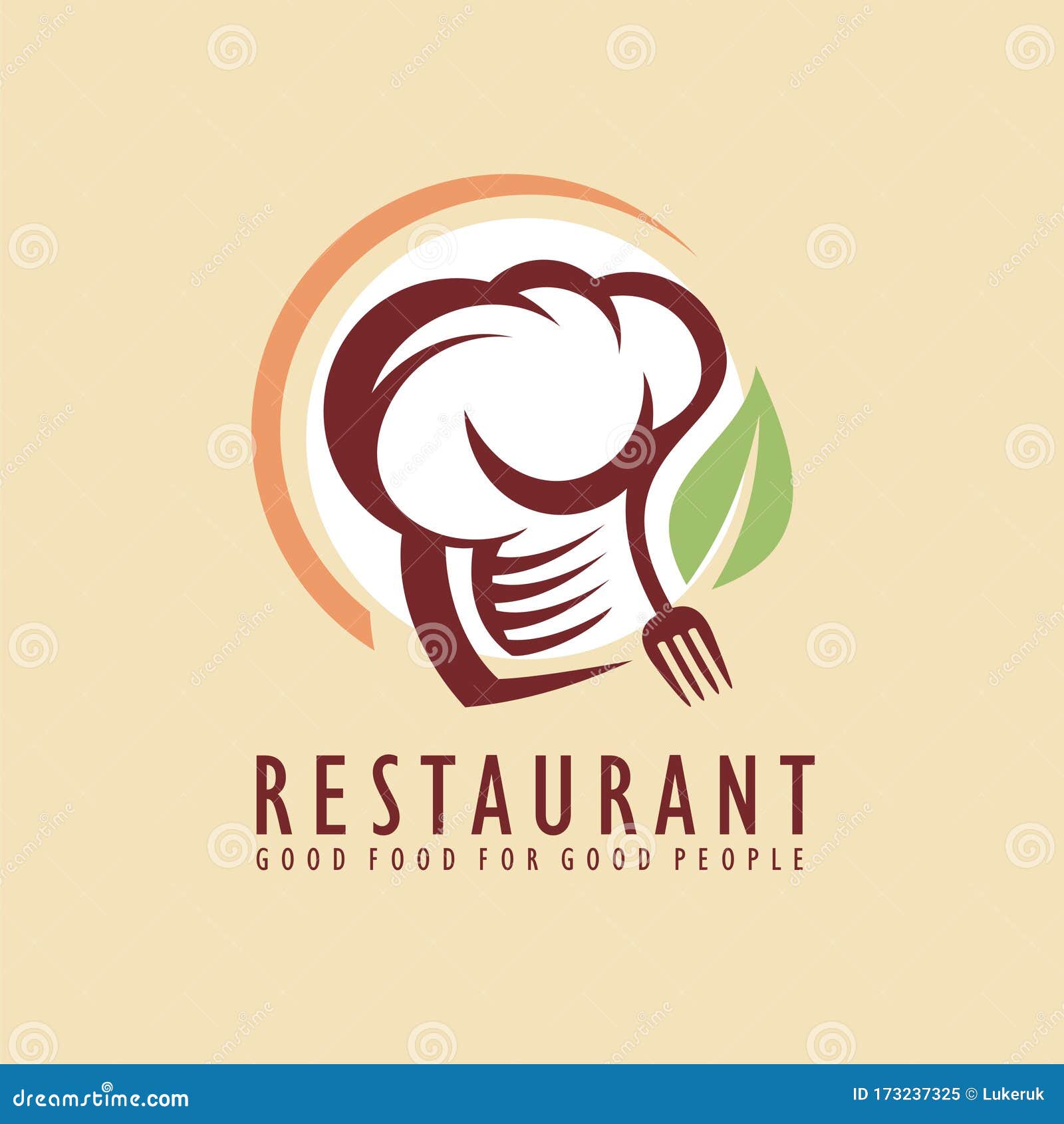 Restaurant Logo Design Idea Stock Vector - Illustration of eating ...