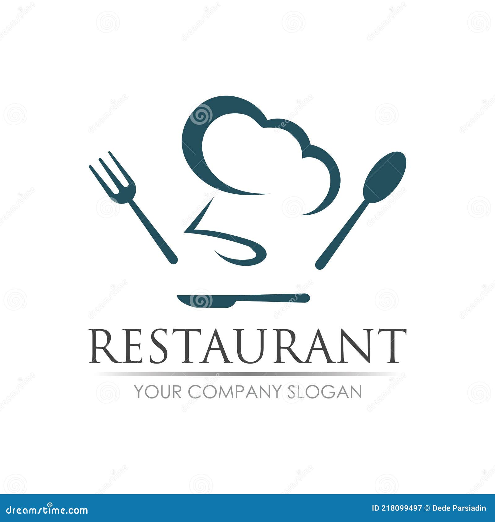 Restaurant Logo Vector Illustration Design Template Stock Vector ...