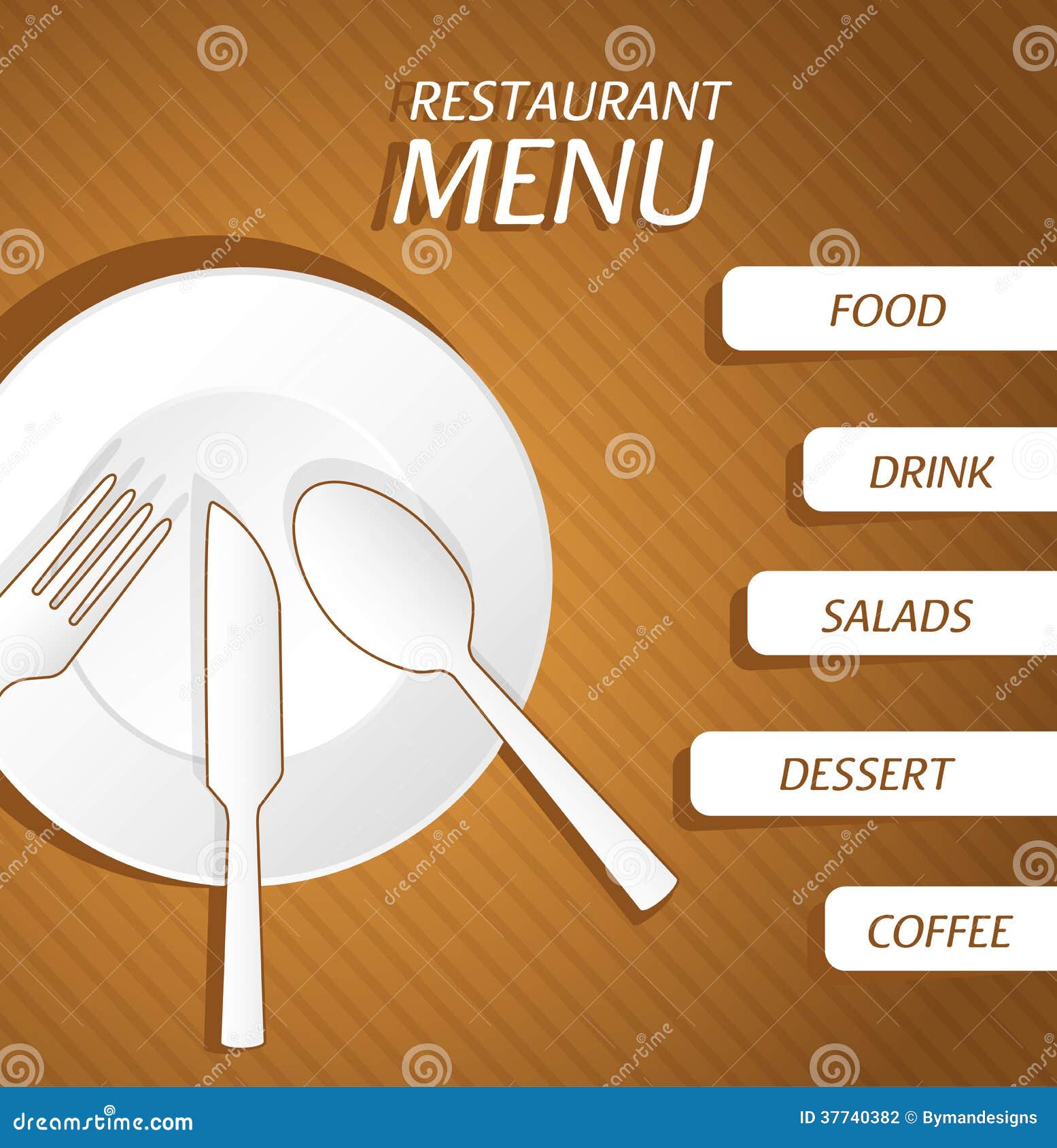 Restaurant Menu background stock vector. Illustration of brochure