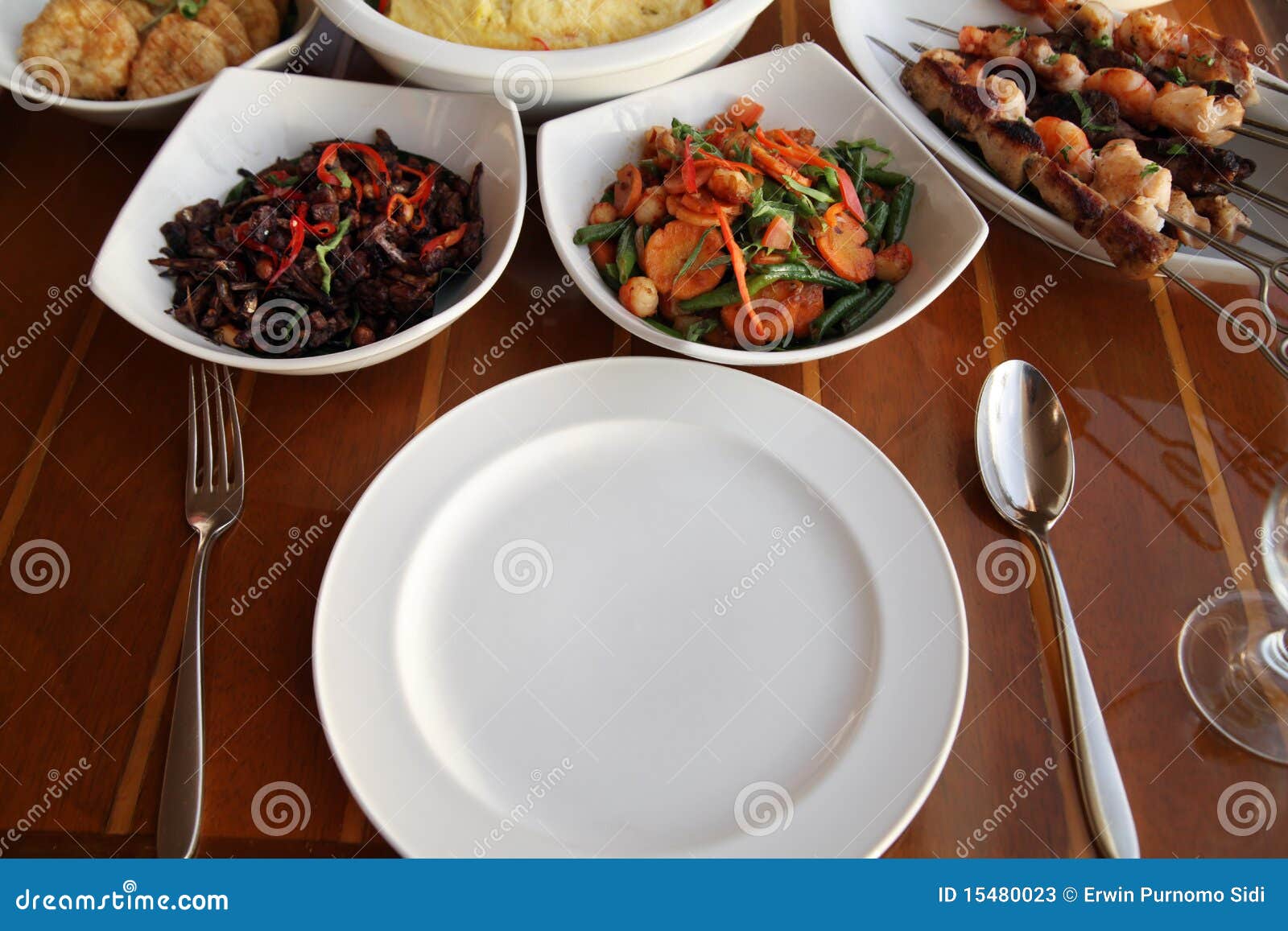 Restaurant set menu stock image. Image of menu, round 15480023