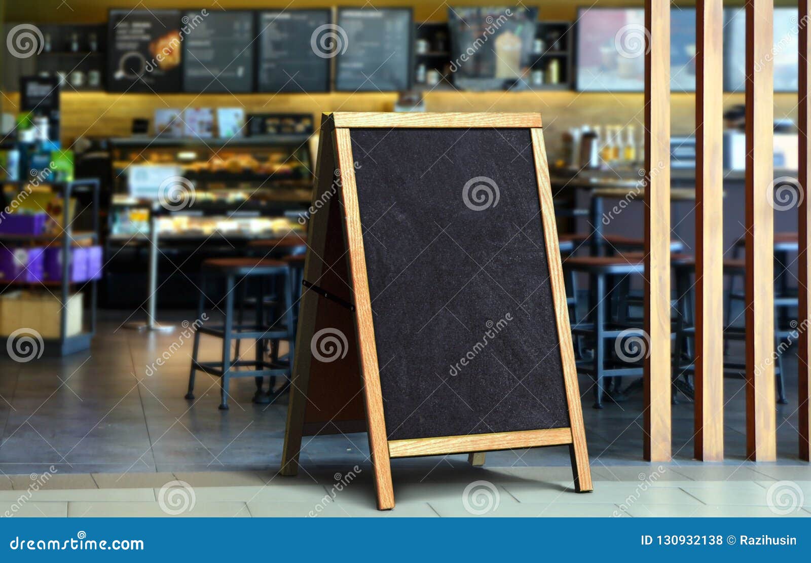 Restaurant Sidewalk Chalkboard Sign Board Stock Photo Image of