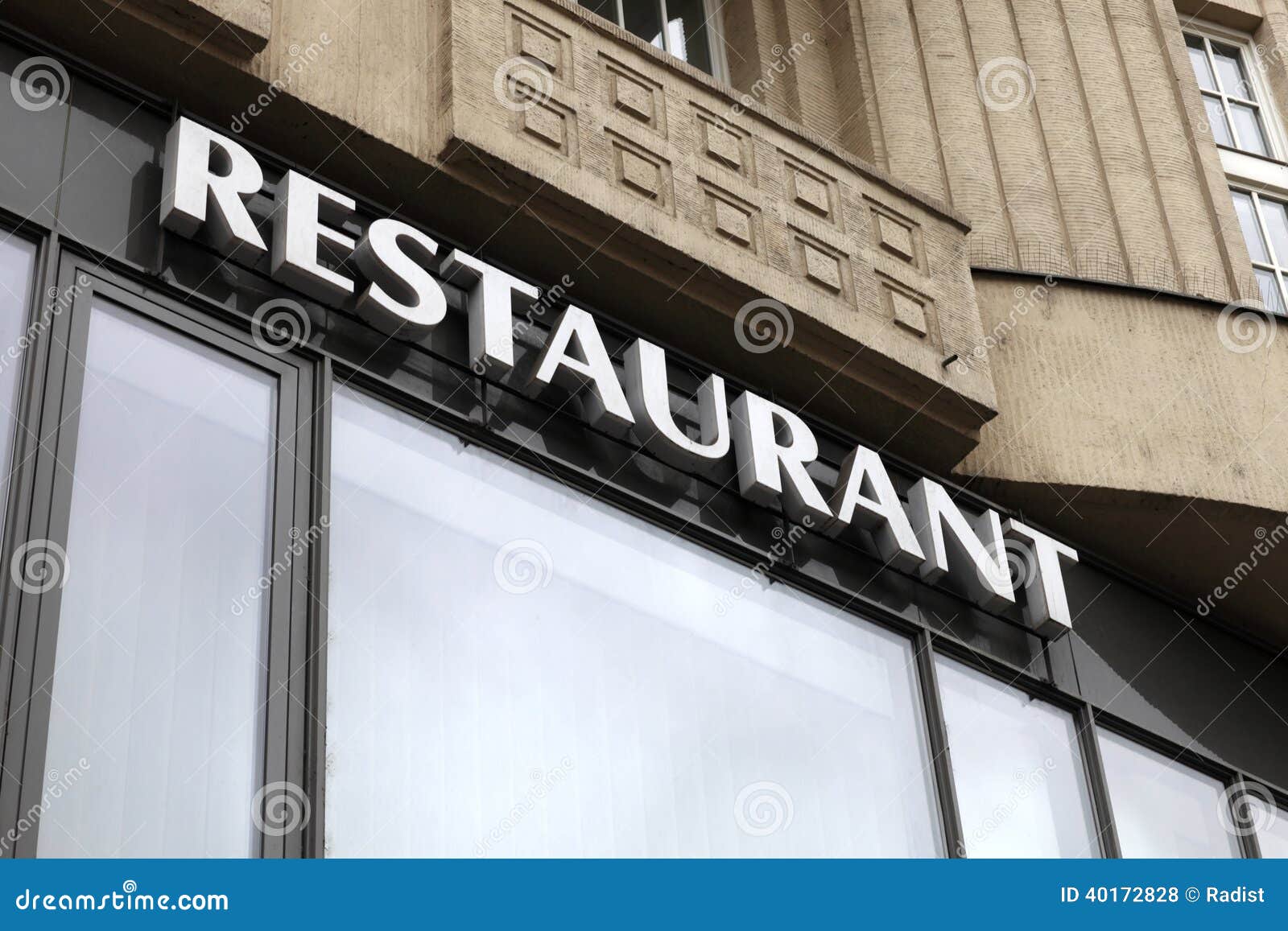Restaurant signboard stock photo. Image of dinner, prague 40172828