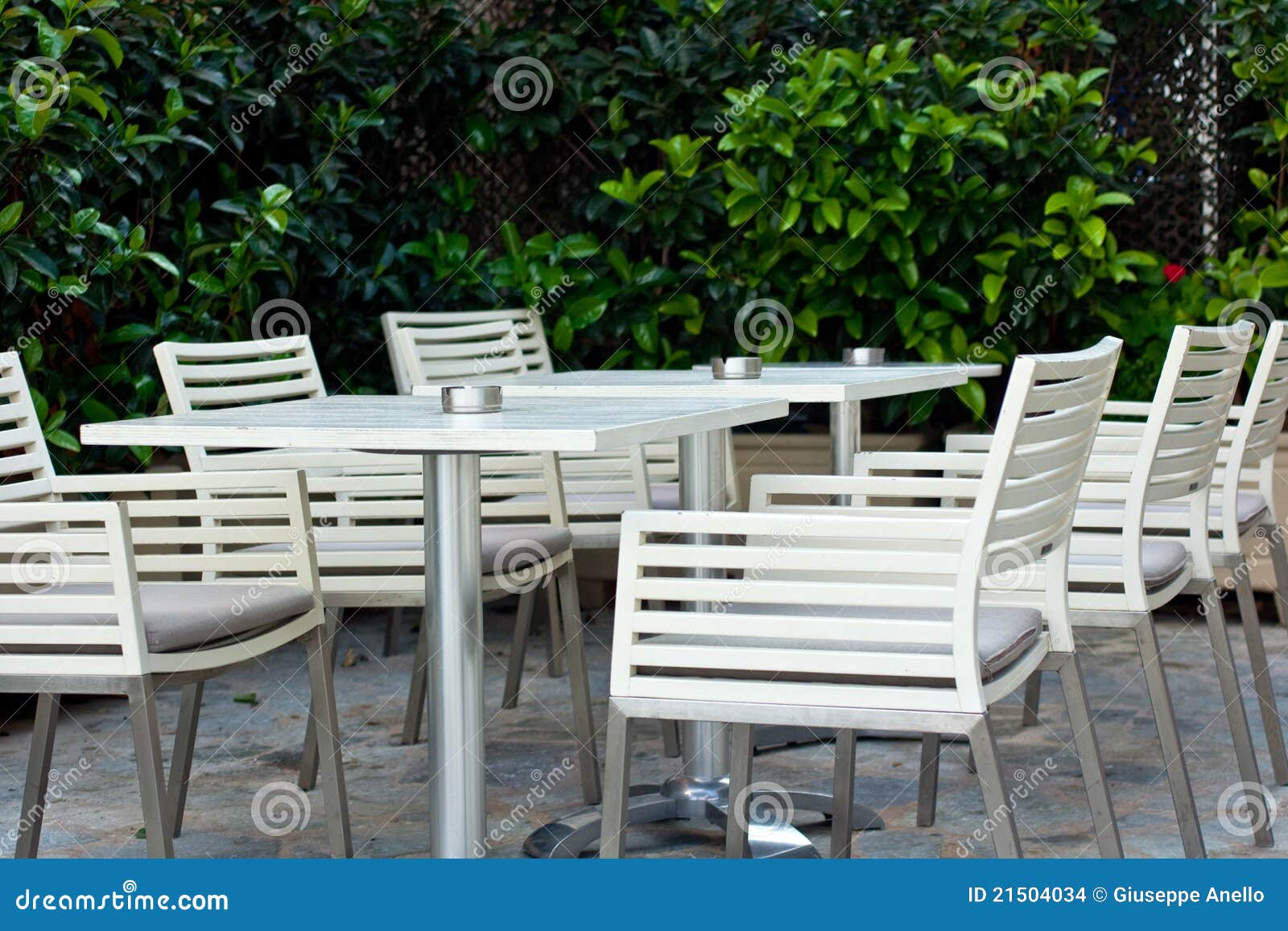 Restaurant table stock photo. Image of outdoor, setting 21504034