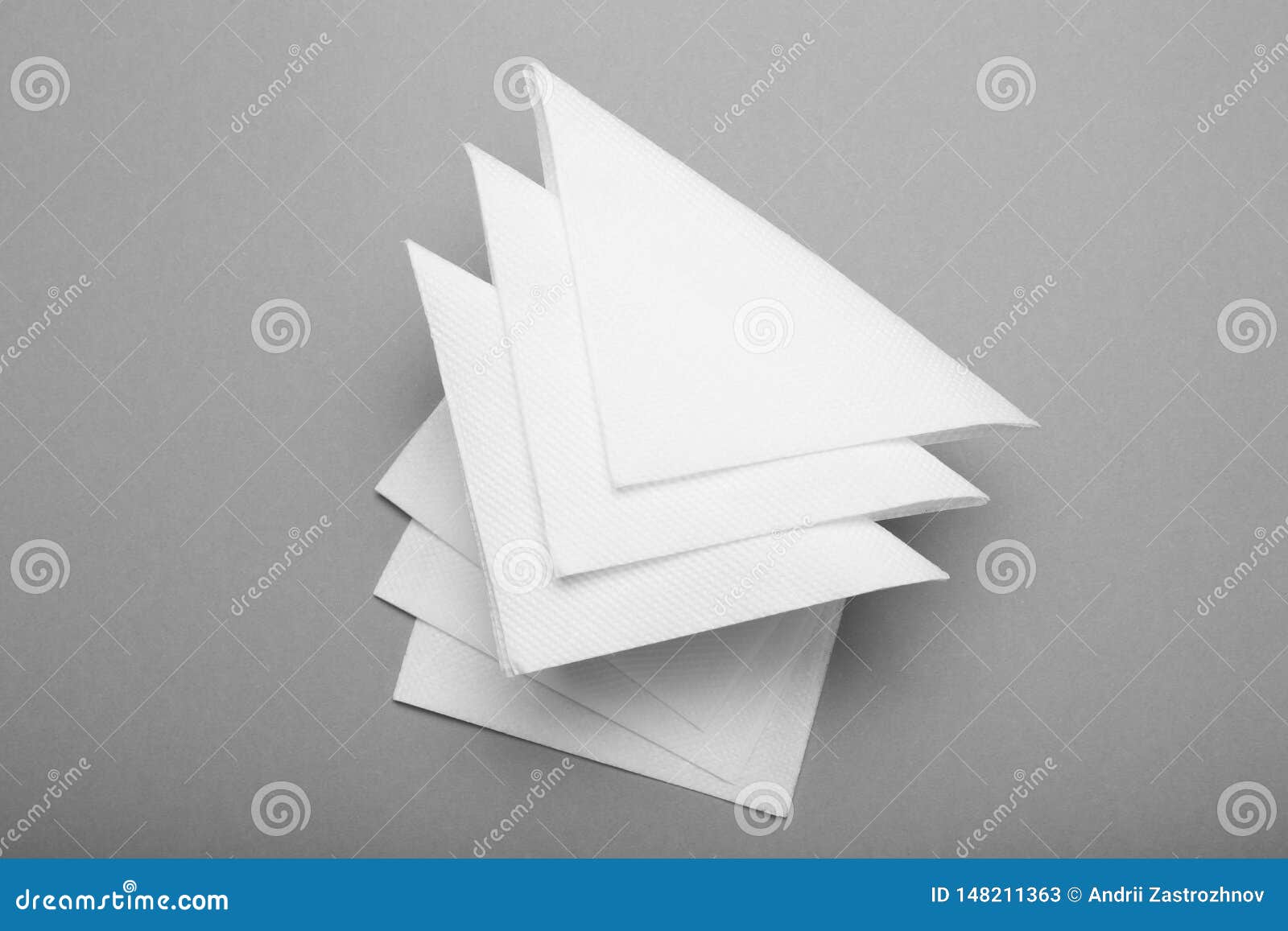 Download Restaurant Tissue White Paper Napkin Mockup Stock Image Image Of Background Serviette 148211363