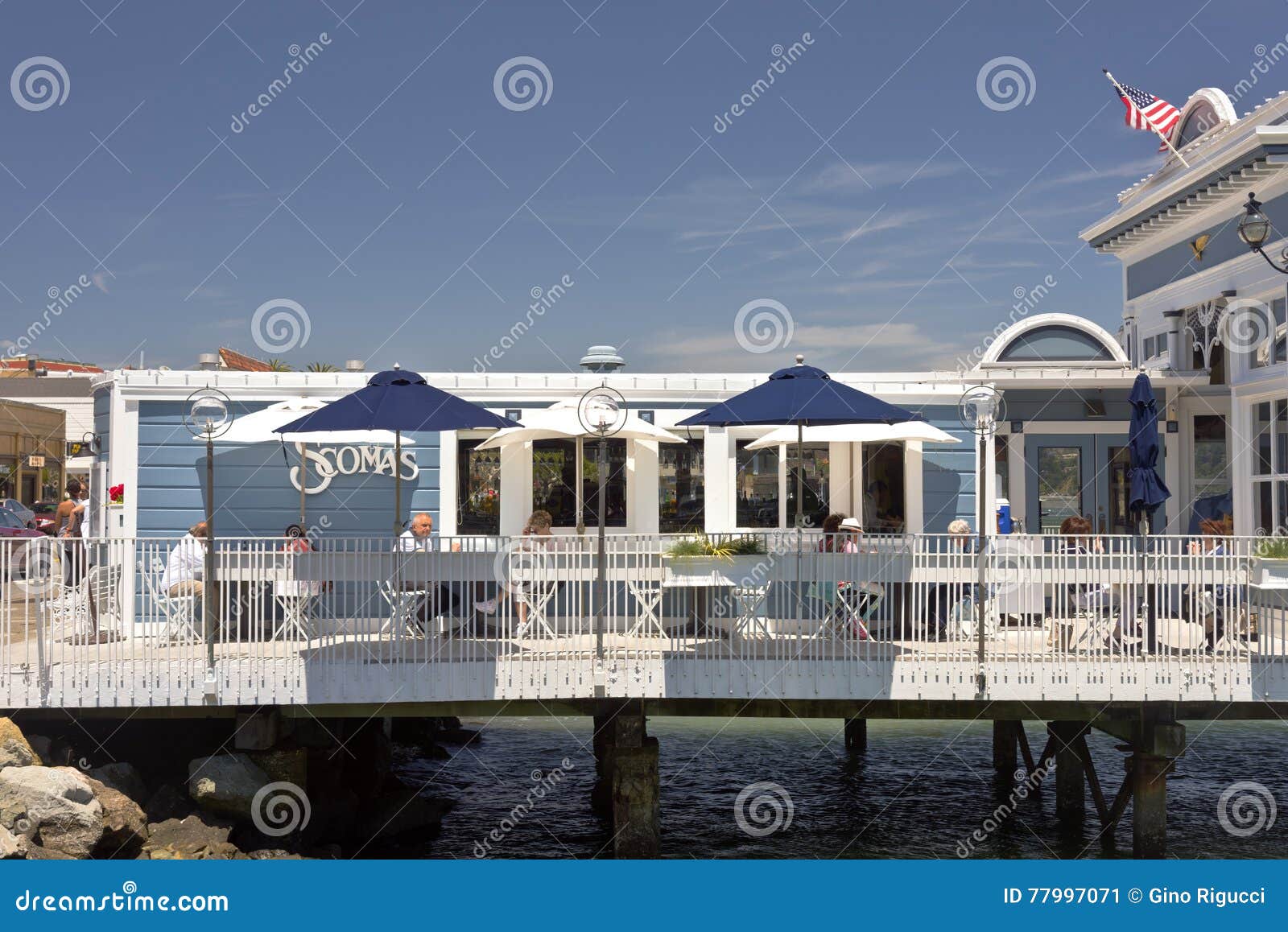 Restaurant on the Water S Edge Sausalito CA. Editorial Photo - Image of  california, dining: 77997071