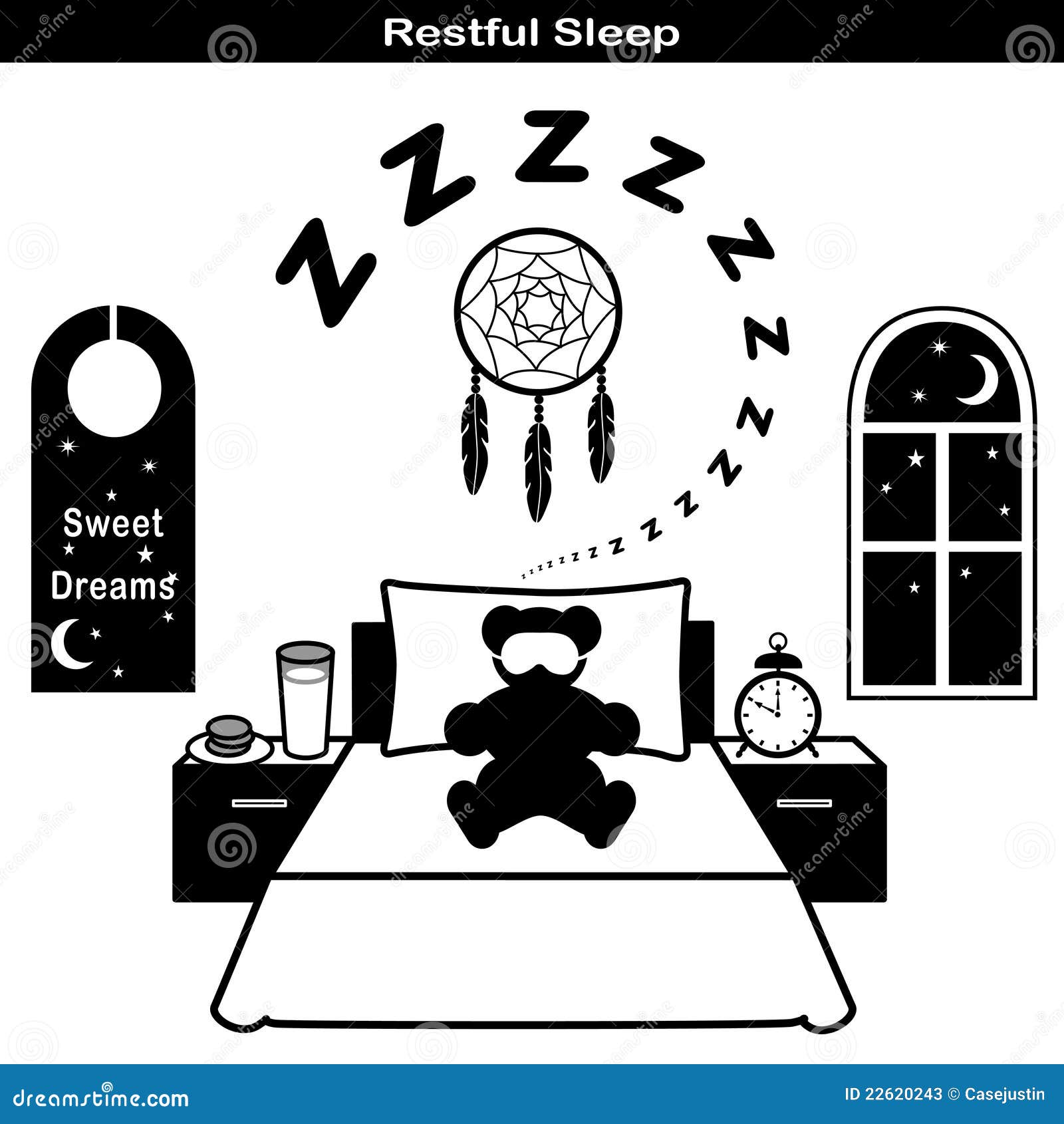 restful sleep icons