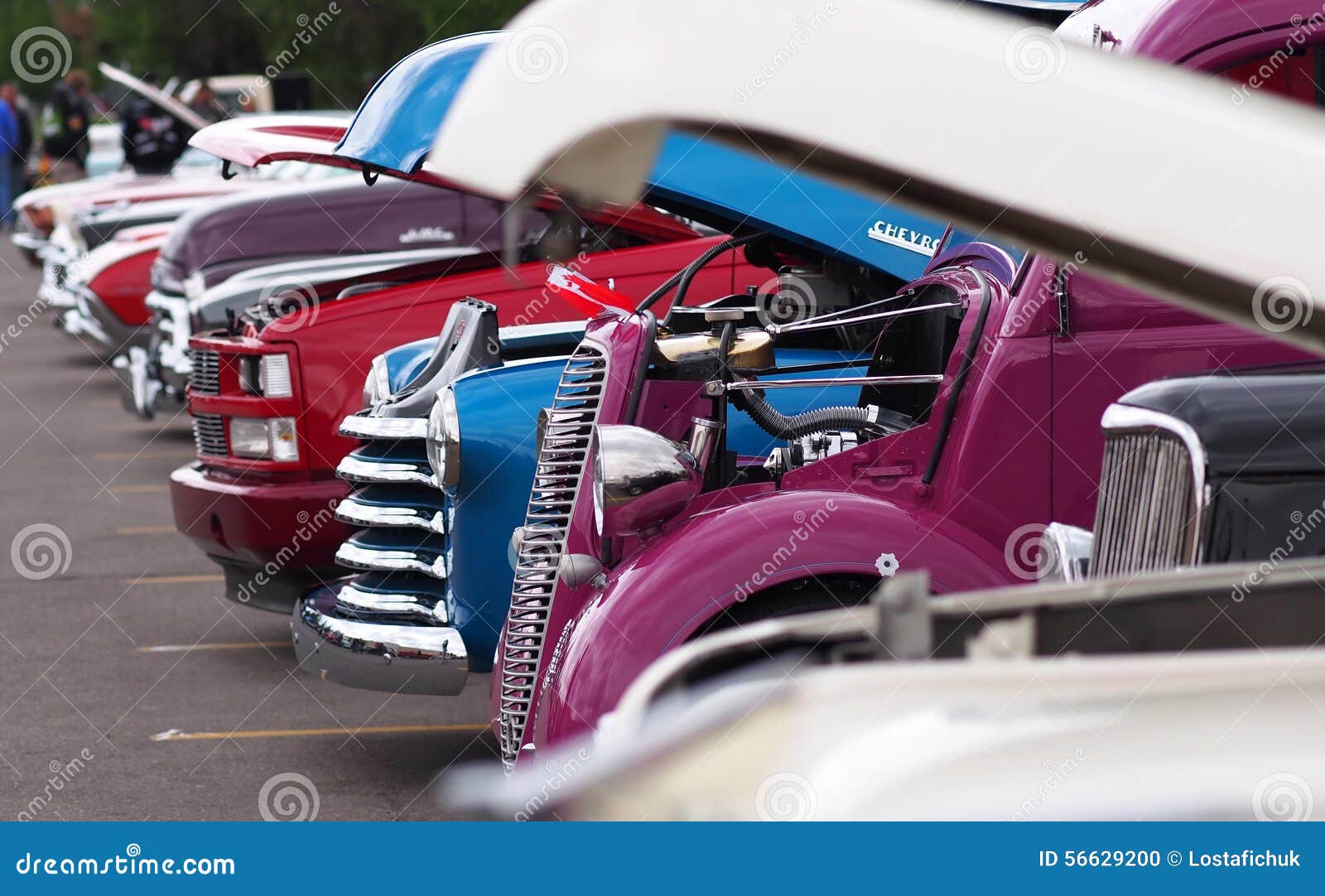 Restored Classic Vintage Vehicles Editorial Image Image of colours