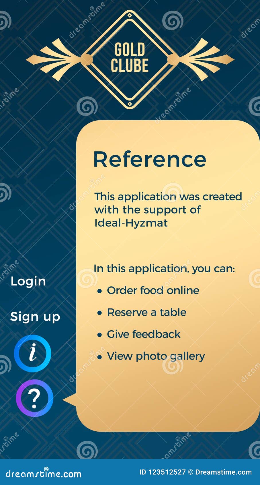 restourant menu app ux design stock illustration make an online menu