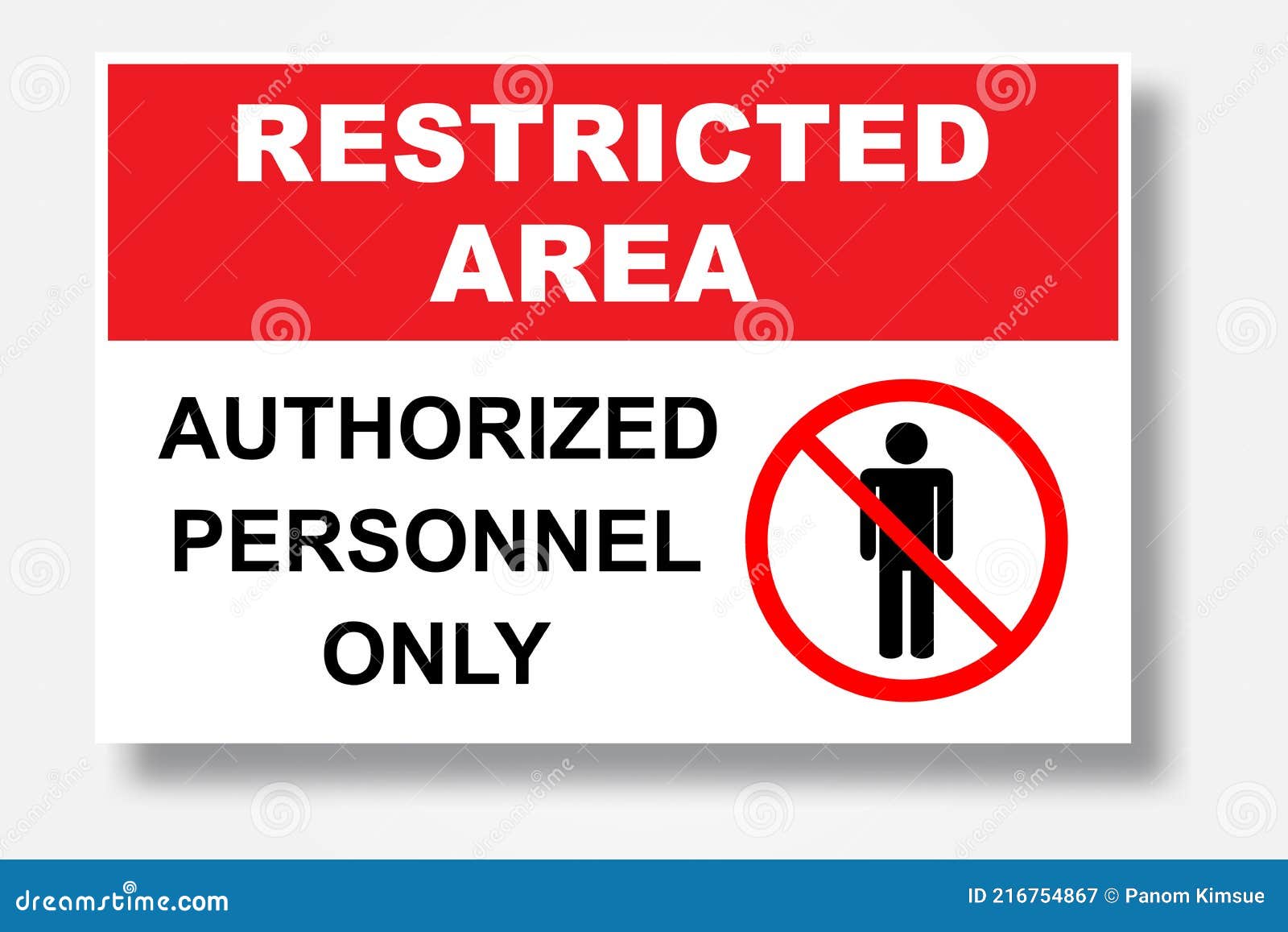 Restricted Area Authorized Personnel only Symbol No Access, No Entry