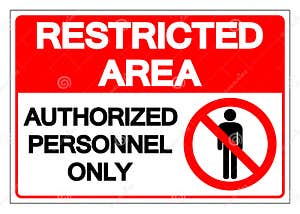 Authorized Personnel Only Cartoon Vector CartoonDealer 23527853