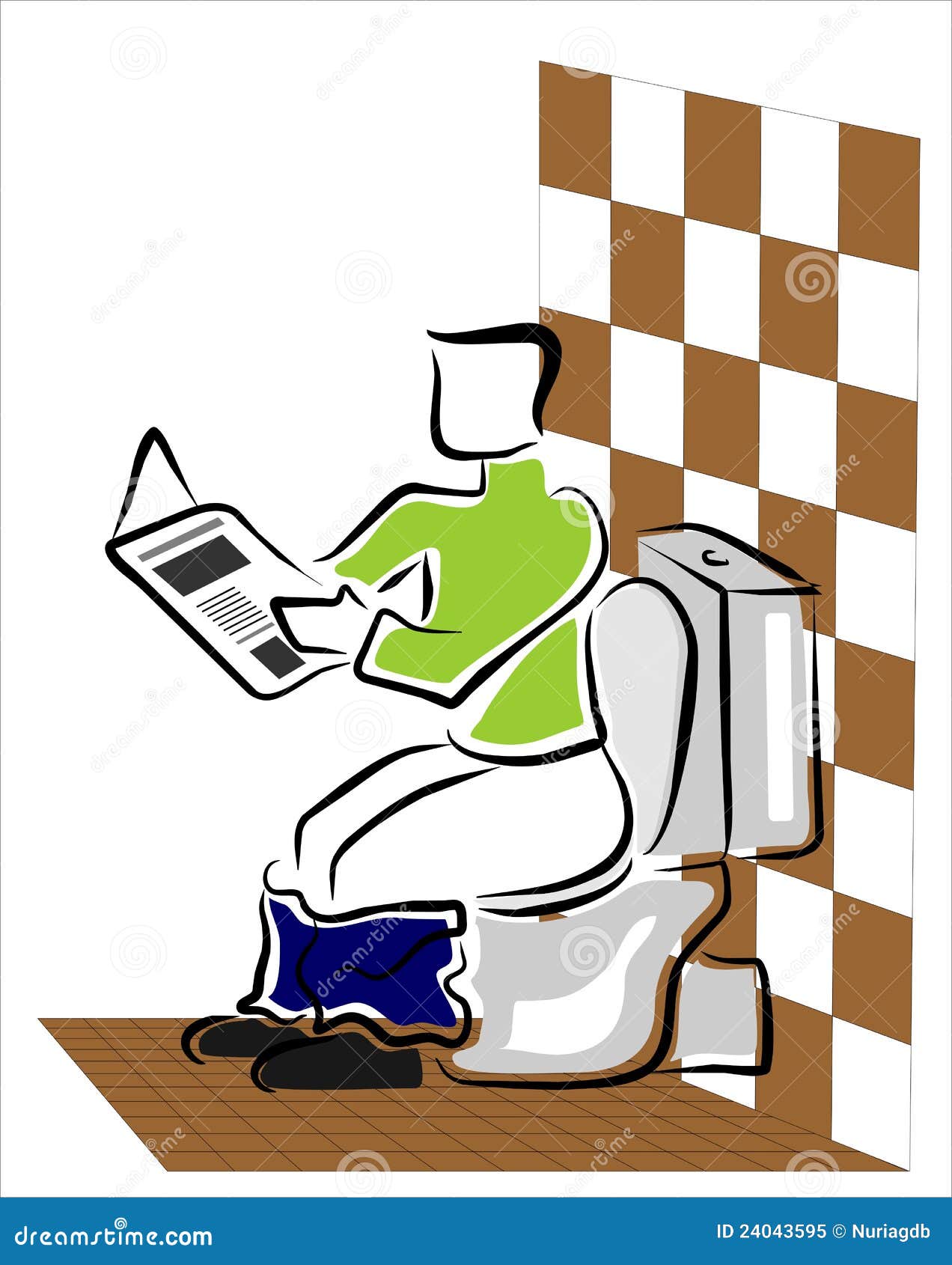 Restroom stock vector. Illustration of scatological, home - 24043595