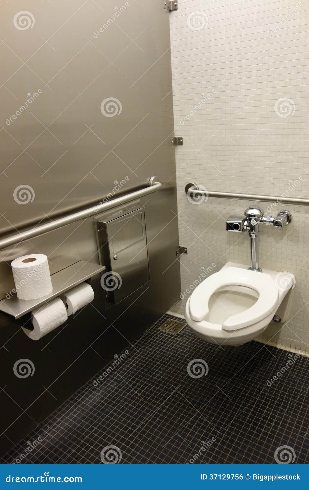 Restroom Stall stock photo. Image of bowl, bidet, paper 37129756