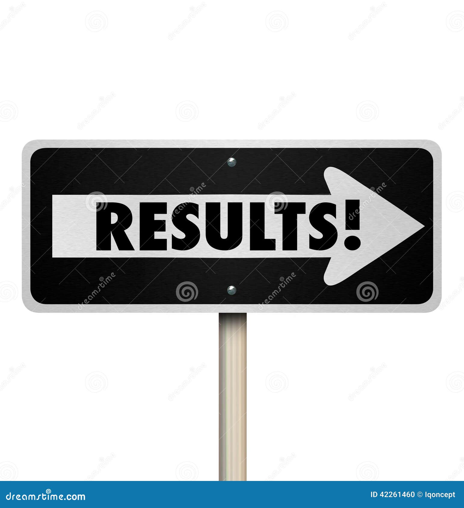 results one way road sign outcome answer end result proof effort