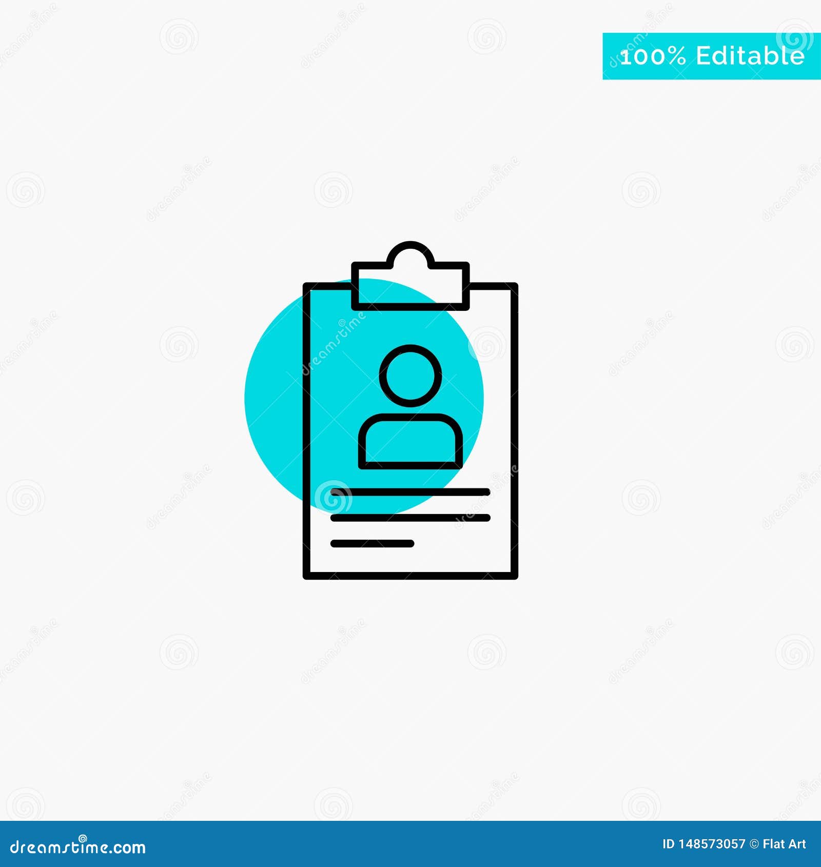 resume, application, clipboard, curriculum, cv turquoise highlight circle point  icon