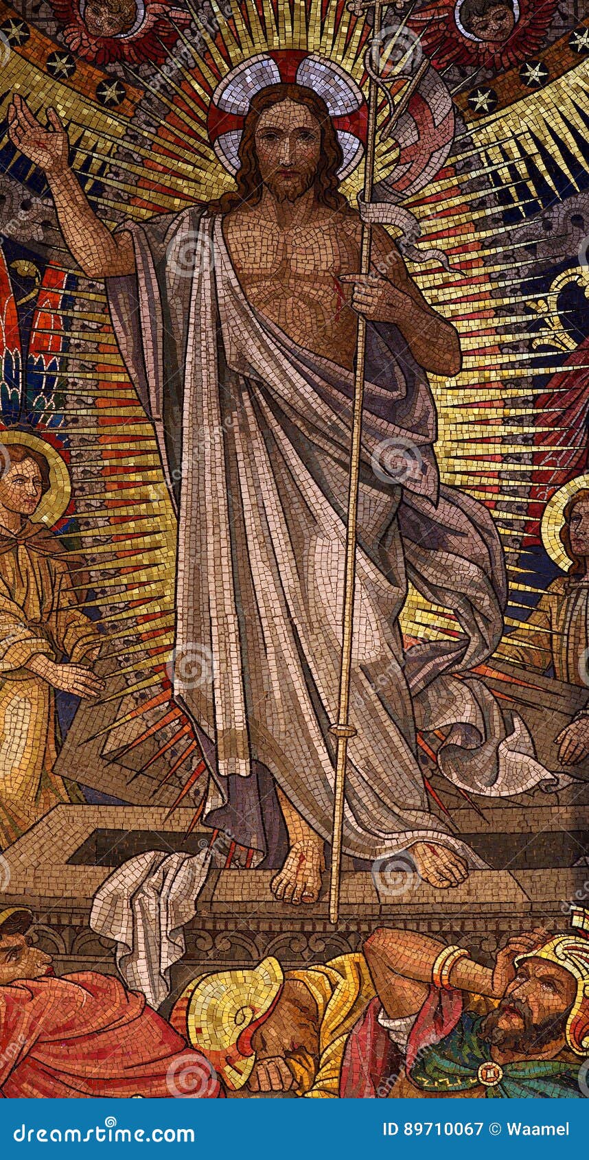 resurrection of jesus christ mosaic