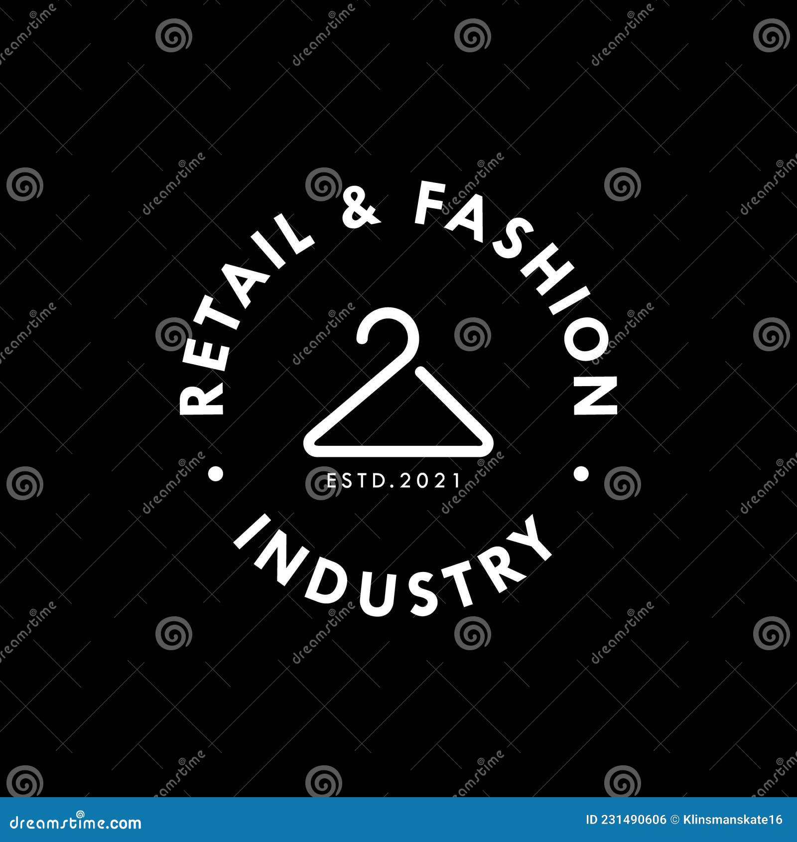 Retail and Fashion Industry Logo Design Template Vector Stock Vector