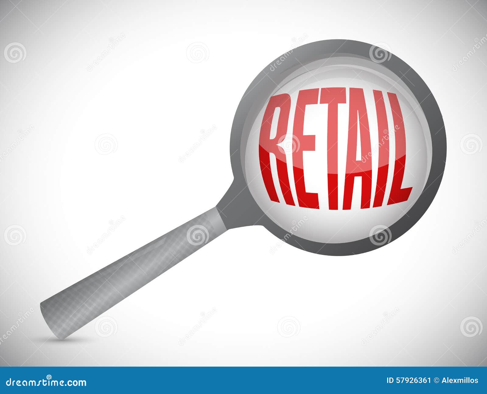 retail magnify glass sign concept illustration design graphic