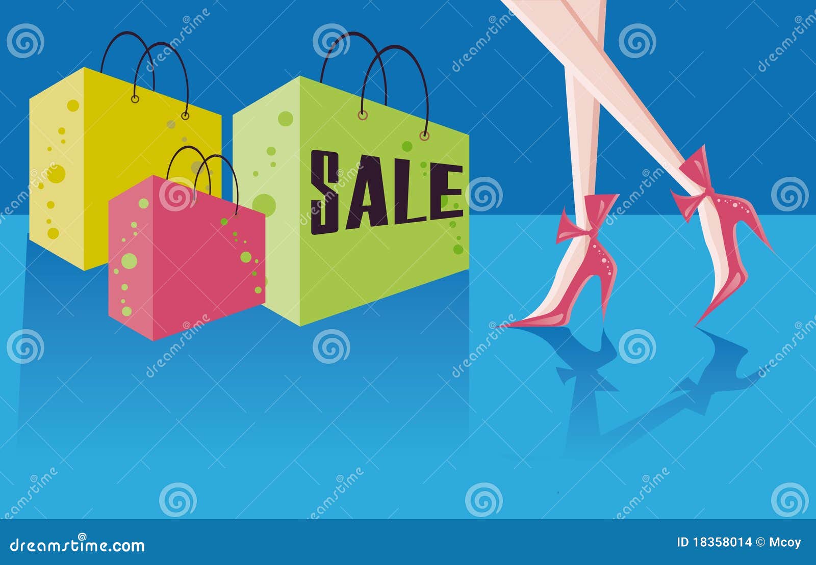 Retail and shopping card stock illustration. Illustration of creative